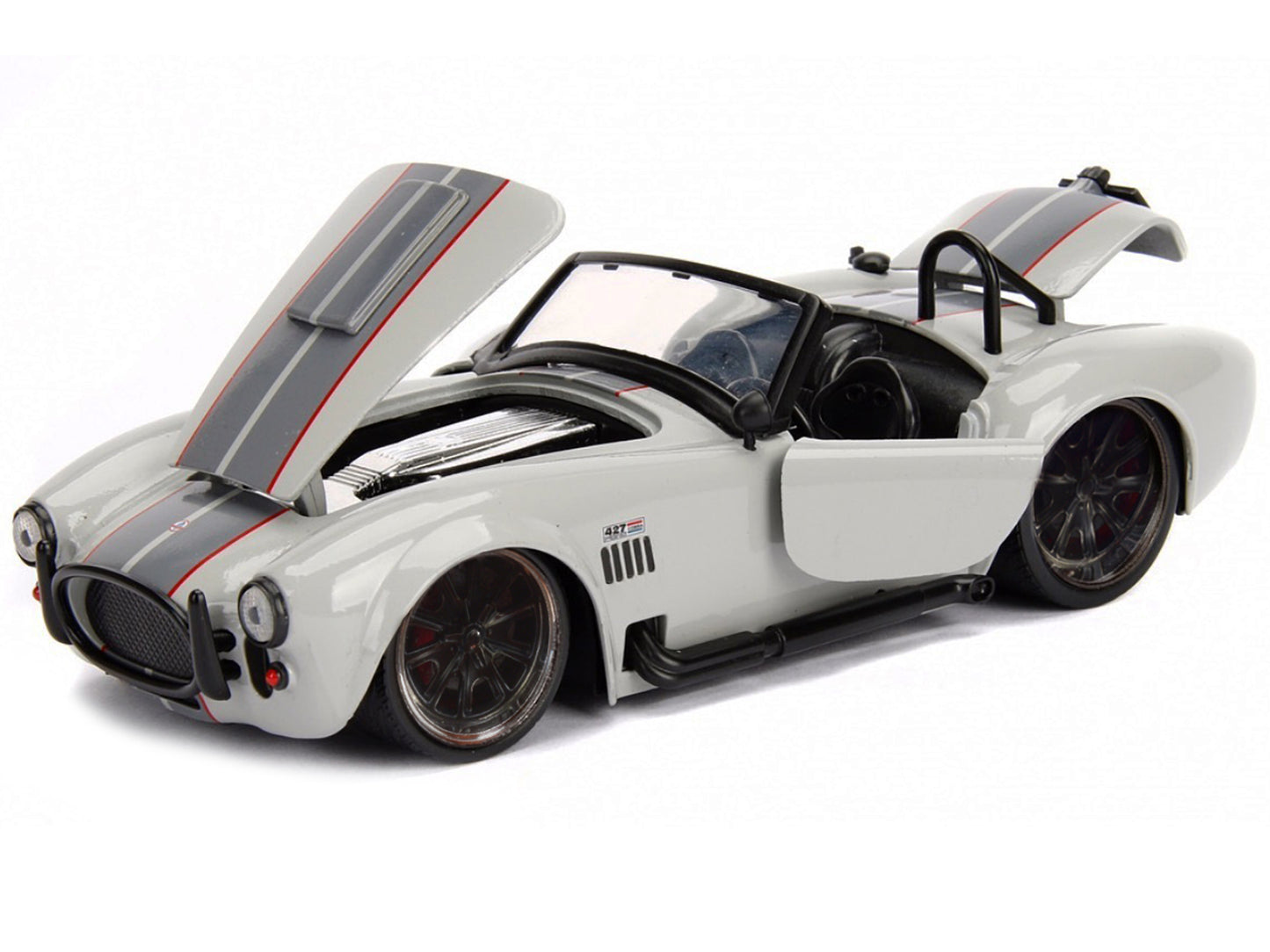 Jada 1965 Shelby Cobra 427 S/C Grey 1/24 Diecast Model Car by Jada