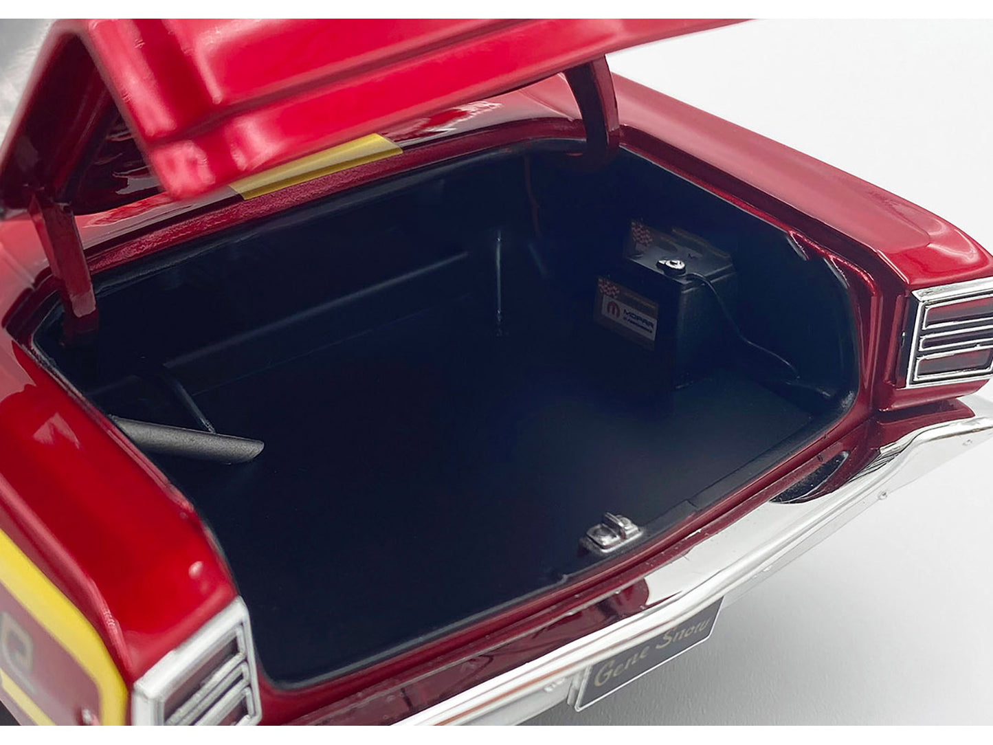 Acme 1968 Dodge Dart Super Stock #898 "Gene Snow" Red Metallic with Yellow Stripes Limited Edition to 510 pieces Worldwide 1/18 Diecast Model Car by ACME