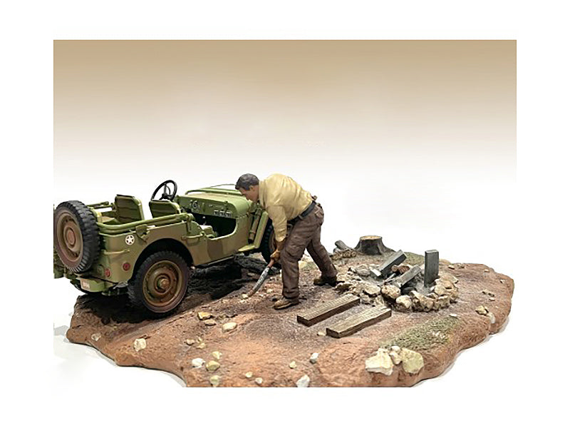 American Diorama "4X4 Mechanic" Figure 4 for 1/18 Scale Models by American Diorama