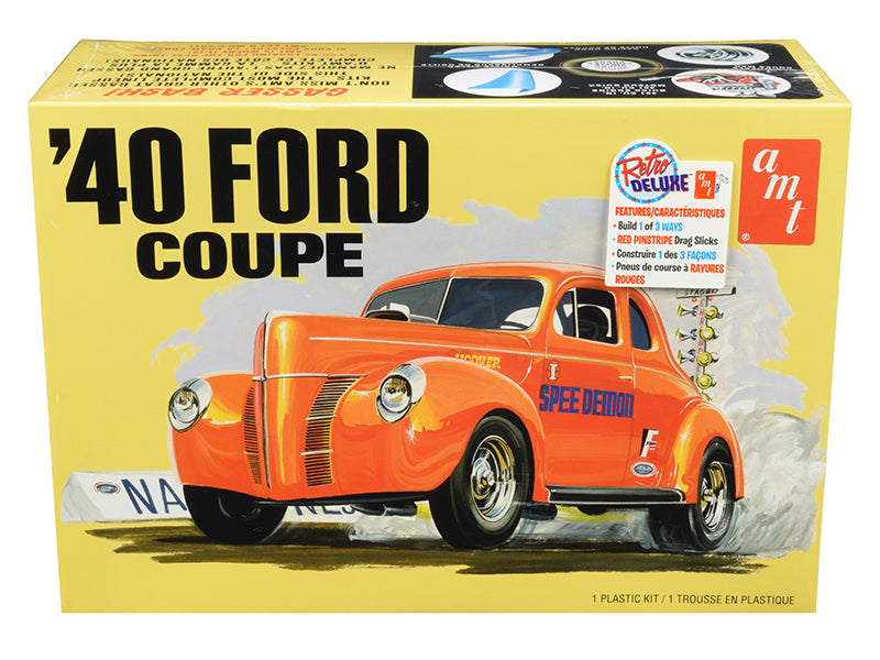 AMT Skill 2 Model Kit 1940 Ford Coupe 3 in 1 Kit 1/25 Scale Model by AMT