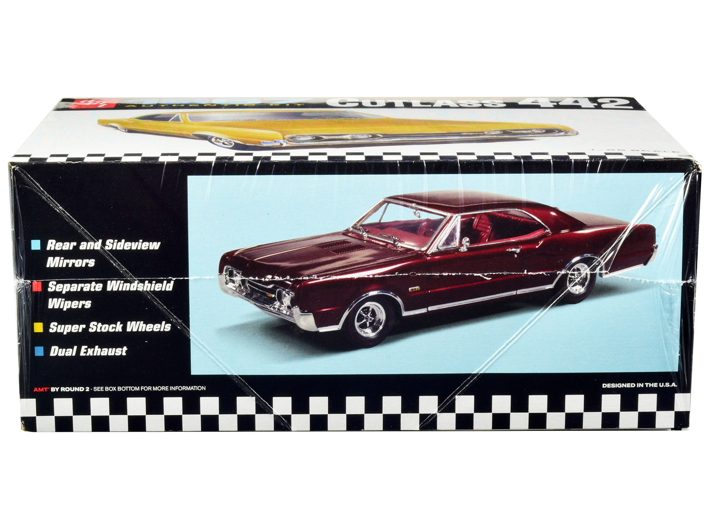 AMT Skill 2 Model Kit 1967 Oldsmobile Cutlass 442 1/25 Scale Model by AMT