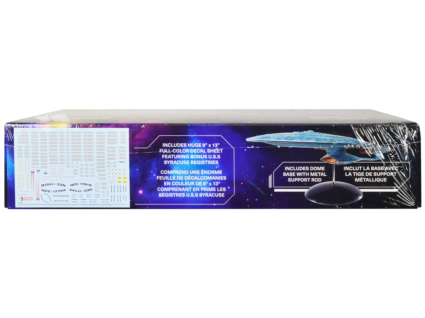 AMT Skill 2 Model Kit U.S.S. Enterprise NCC-1701-D Space Ship "Star Trek: The Next Generation" (1987-1994) TV Series 1/1400 Scale Model by AMT