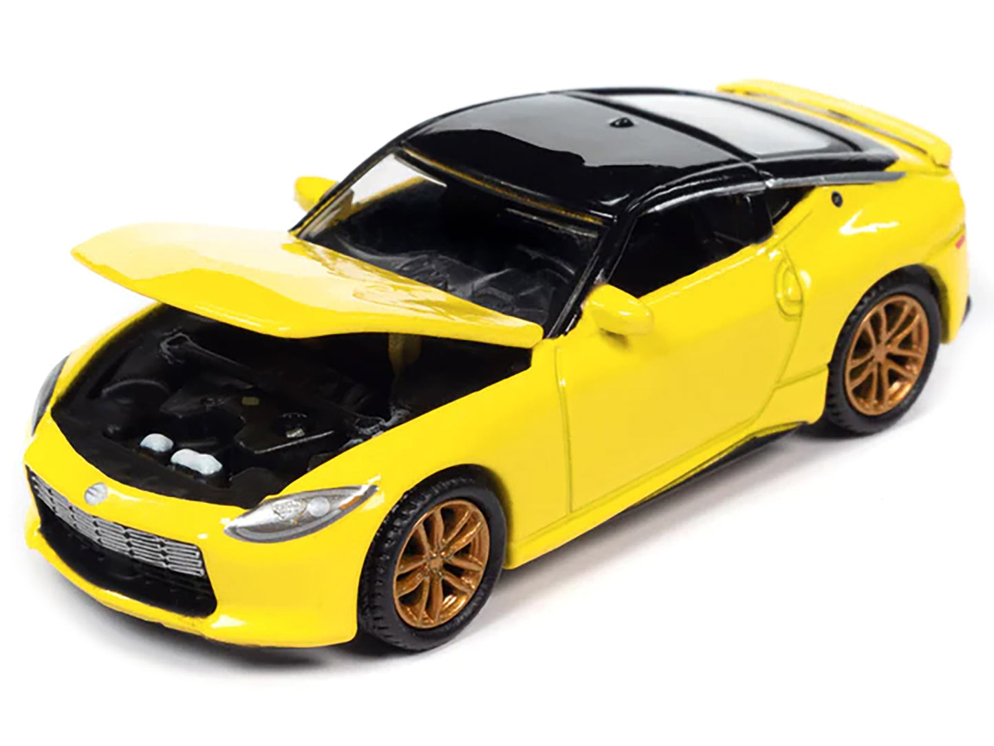 Autoworld 2023 Nissan Z Ikazuchi Yellow with Super Black Top "Import Legends" Limited Edition 1/64 Diecast Model Car by Auto World