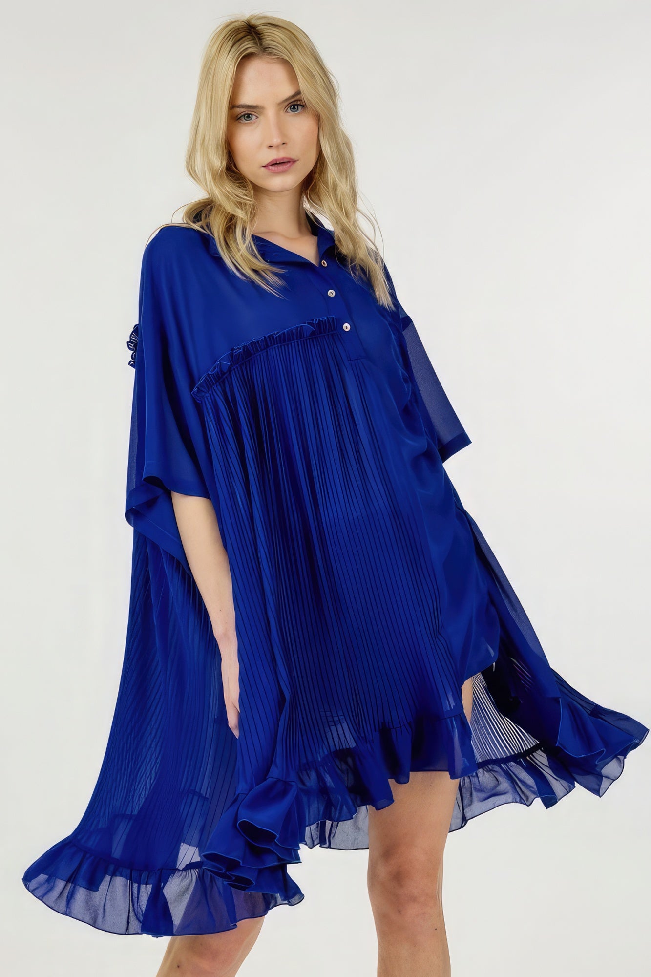 Over-sized Collar Neck Loose Top