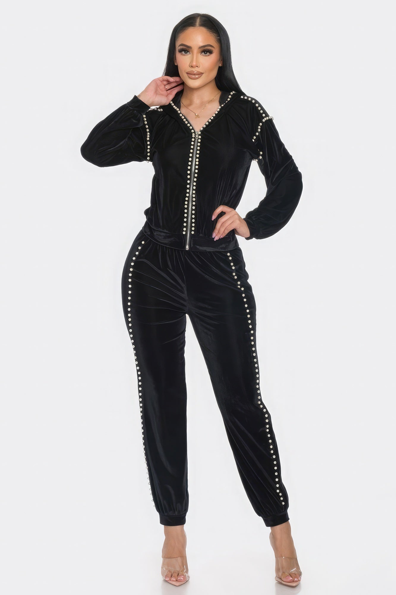 Jogger With Pearls Set