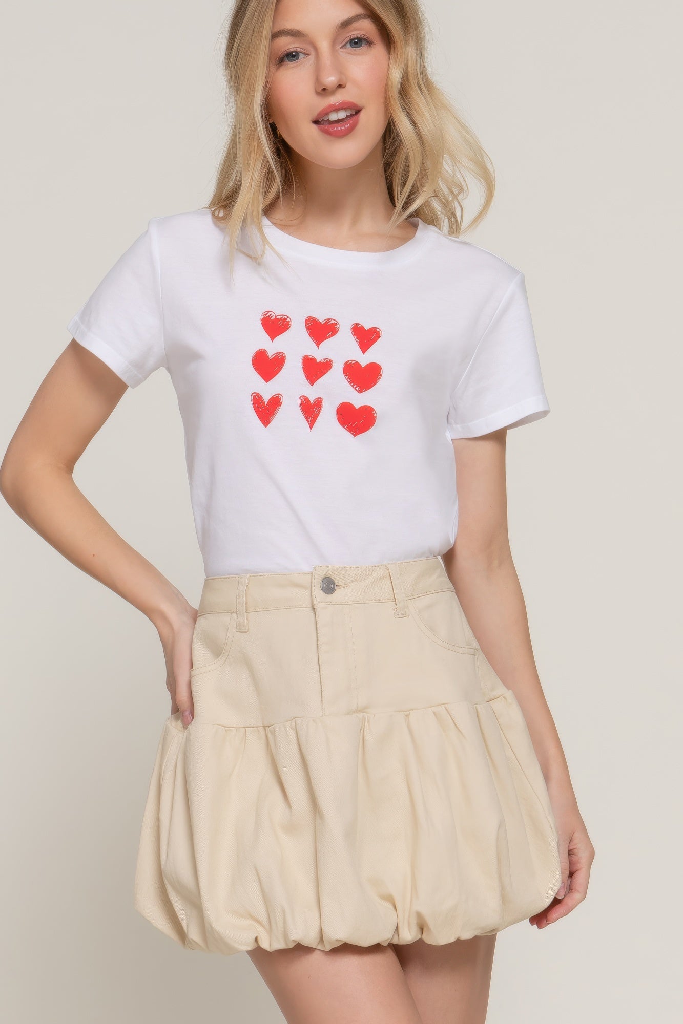 Stretsch Twill Balloon Skirt