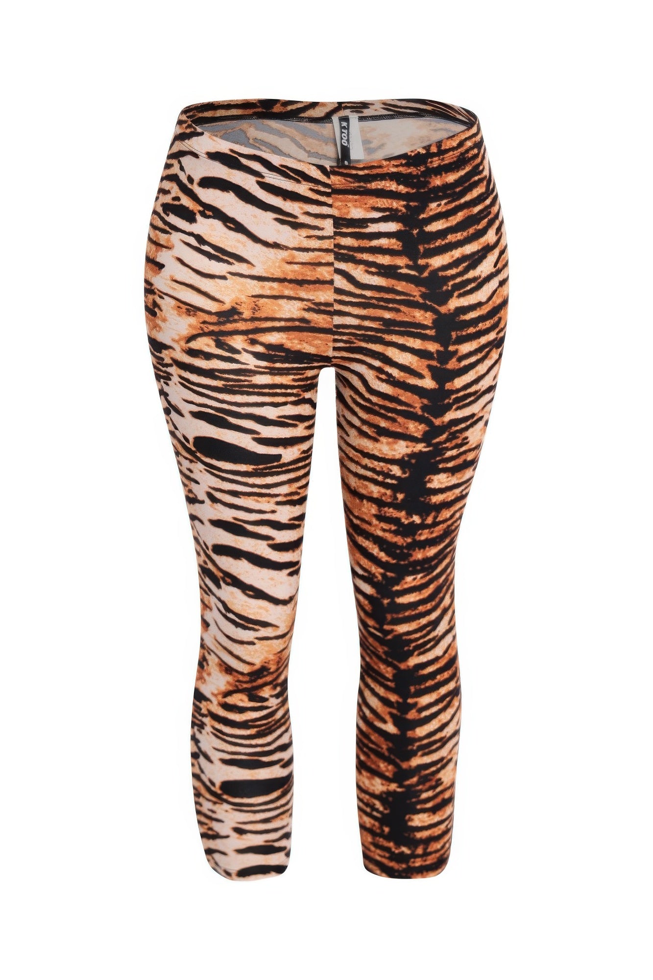 Tiger Printed Capri Leggings