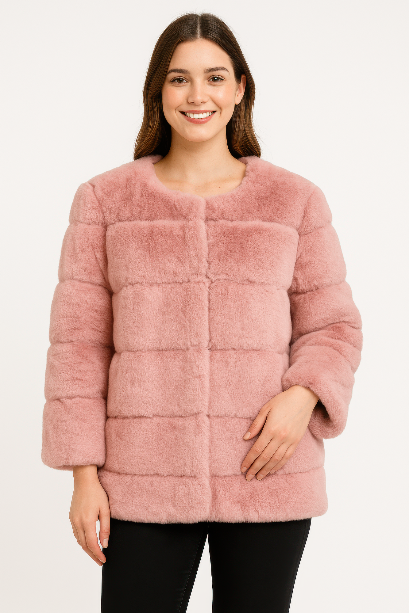 Plush Camel Faux Fur Jacket