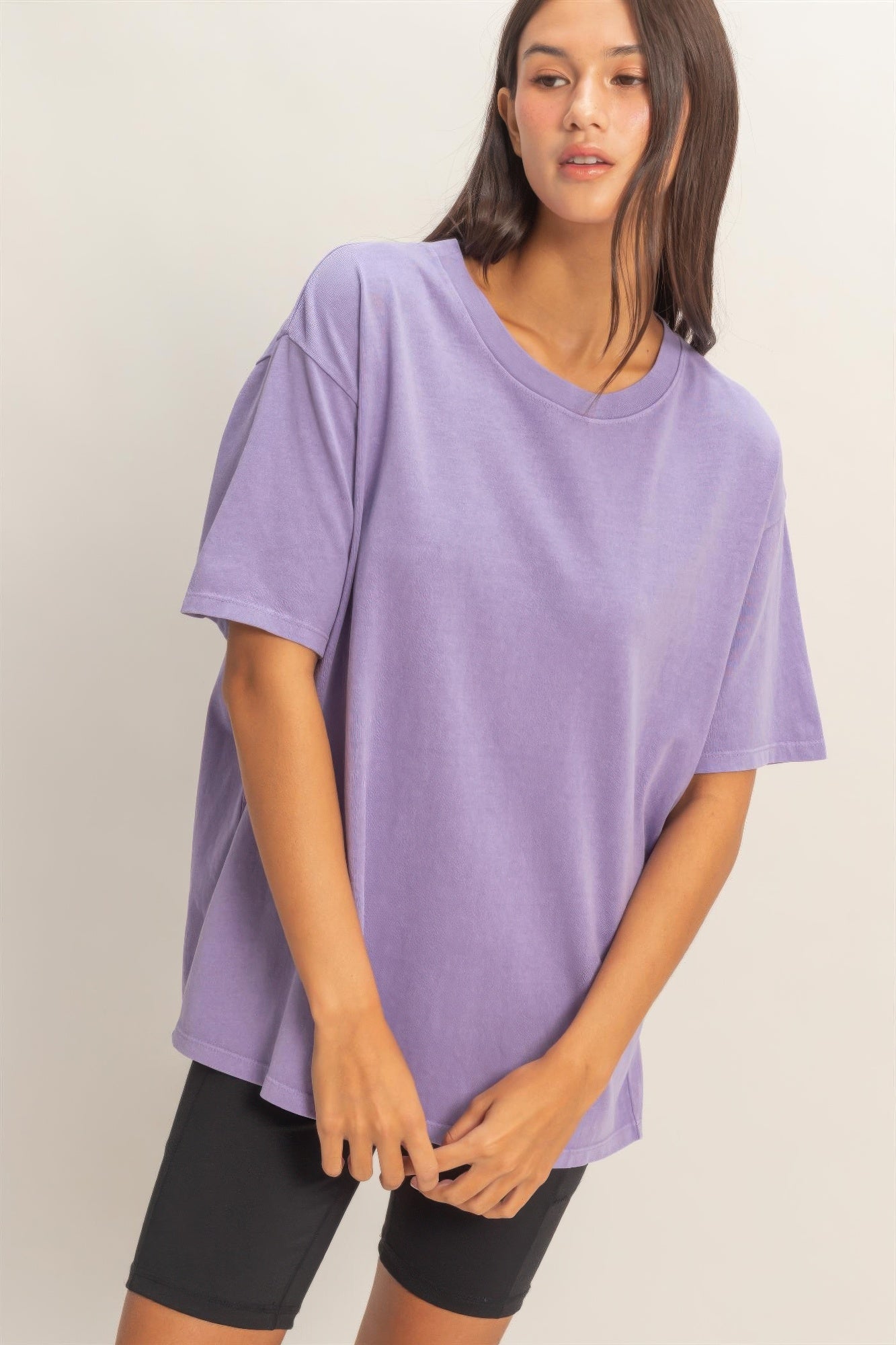 Pigment Dyed Crew Neck T-shirt