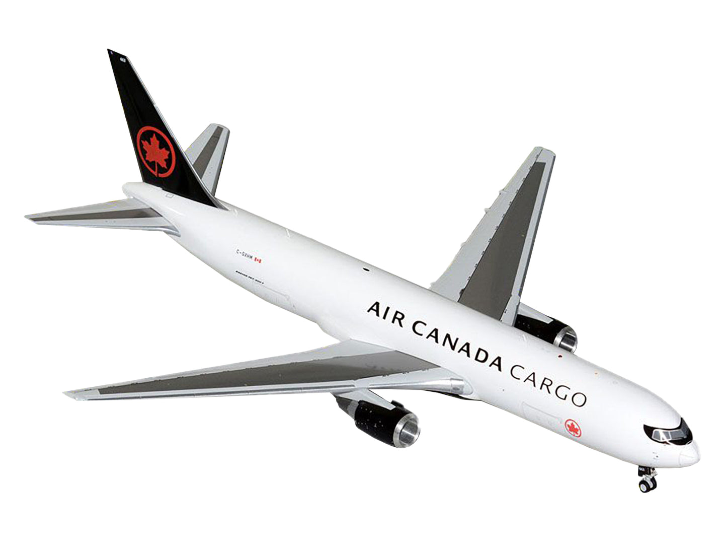 GeminiJets Boeing 767-300F Commercial Aircraft "Air Canada Cargo" (C-GXHM) White with Black Tail "Gemini 200" Series 1/200 Diecast Model Airplane by GeminiJets