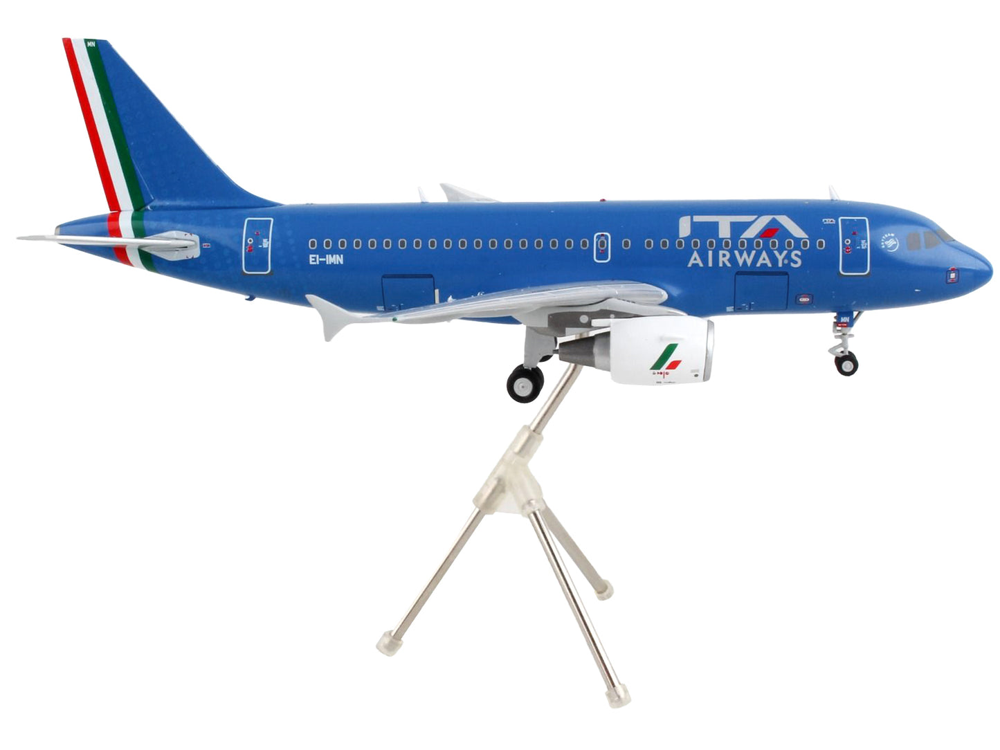 GeminiJets Airbus A319 Commercial Aircraft "ITA Airways" Blue with Tail Stripes "Gemini 200" Series 1/200 Diecast Model Airplane by GeminiJets