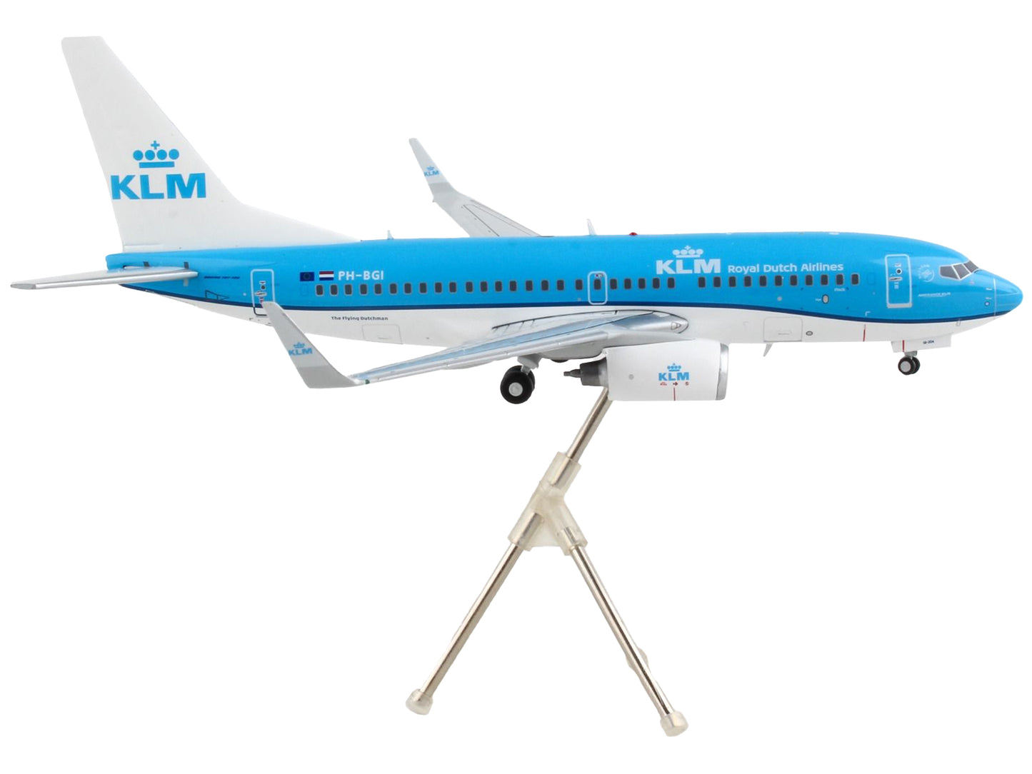 GeminiJets Boeing 737-700 Commercial Aircraft "KLM Royal Dutch Airlines" Blue with White Tail "Gemini 200" Series 1/200 Diecast Model Airplane by GeminiJets