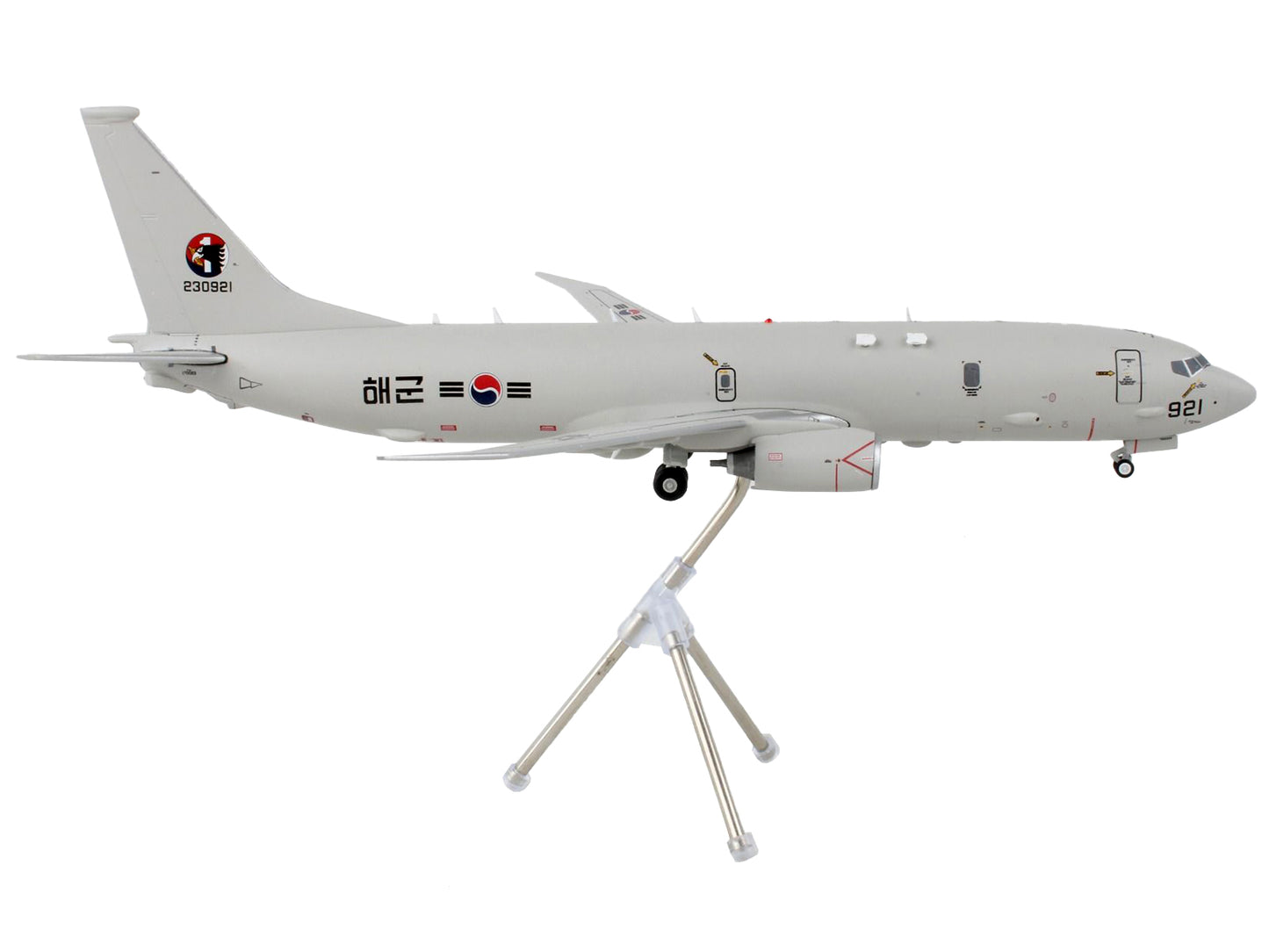 GeminiJets Boeing P-8 Poseidon Patrol Aircraft "Republic of Korea Air Force" Gray "Gemini 200" Series 1/200 Diecast Model Airplane by GeminiJets