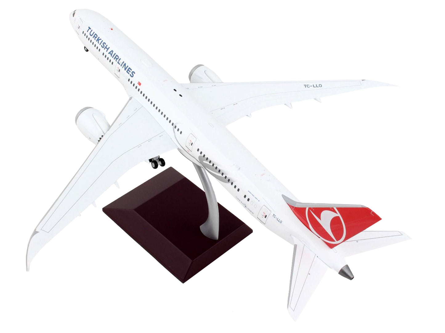 GeminiJets Boeing 787-9 Commercial Aircraft "Turkish Airlines" White with Red Tail "Gemini 200" Series 1/200 Diecast Model Airplane by GeminiJets