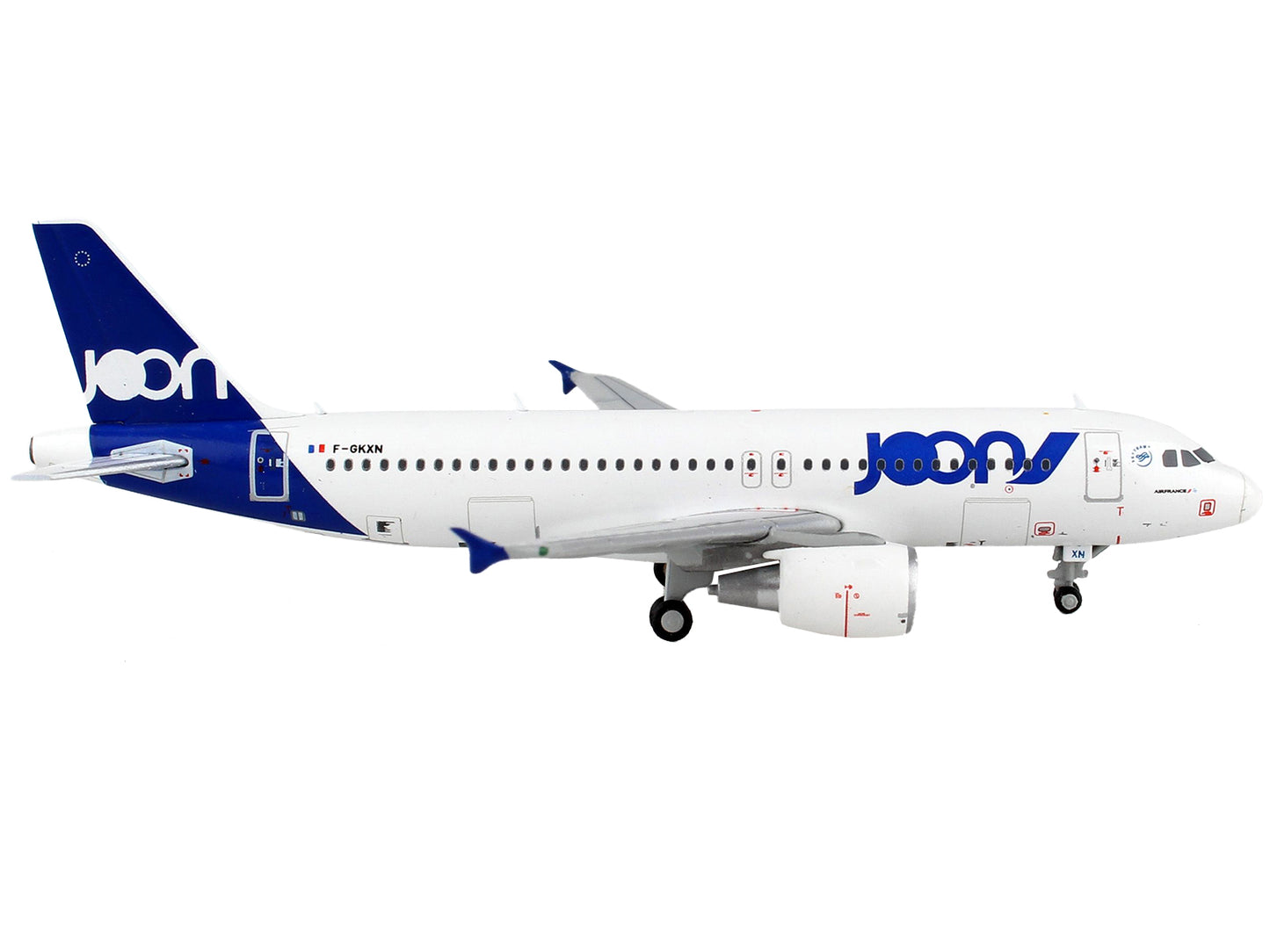 GeminiJets Airbus A320 Commercial Aircraft "Joon" White with Blue Tail 1/400 Diecast Model Airplane by GeminiJets