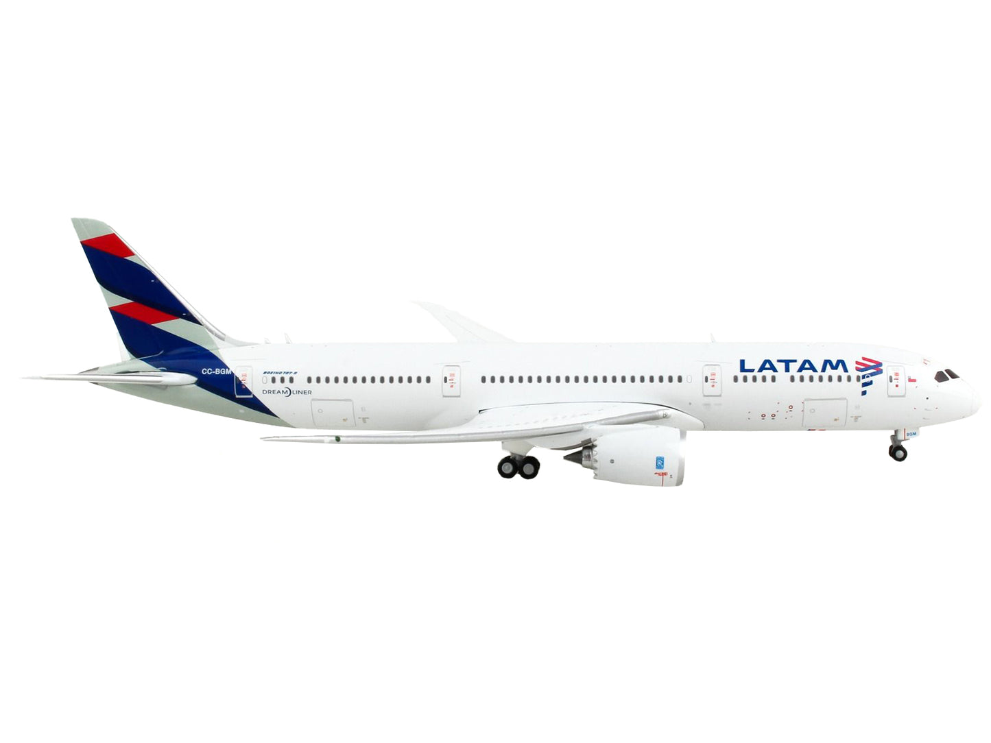 GeminiJets Boeing 787-9 Commercial Aircraft "LATAM Airlines" White with Blue Tail 1/400 Diecast Model Airplane by GeminiJets