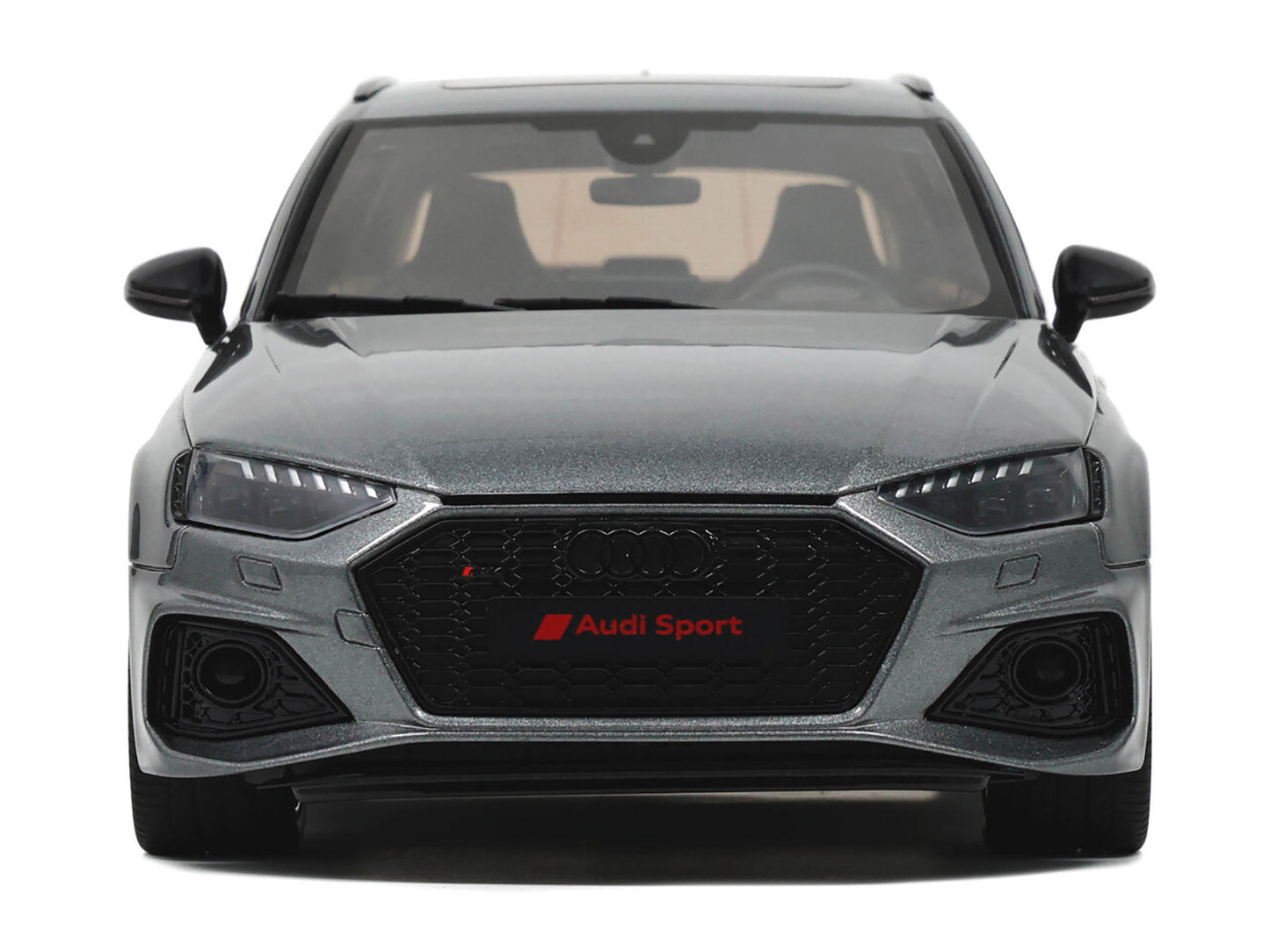GT Spirit Audi RS 4 Competition Gray Metallic 1/18 Model Car by GT Spirit