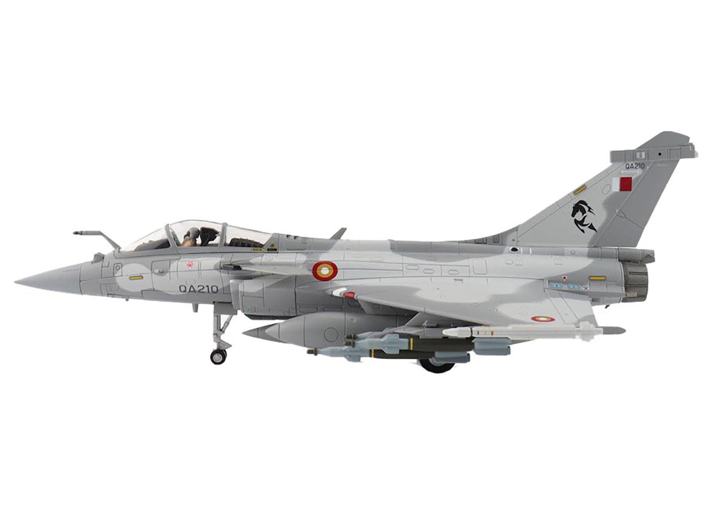 Hobby Master Dassault Rafale EQ Fighter Aircraft "QA210" (2019) Qatar Emiri Air Force "Air Power Series" 1/72 Diecast Model by Hobby Master