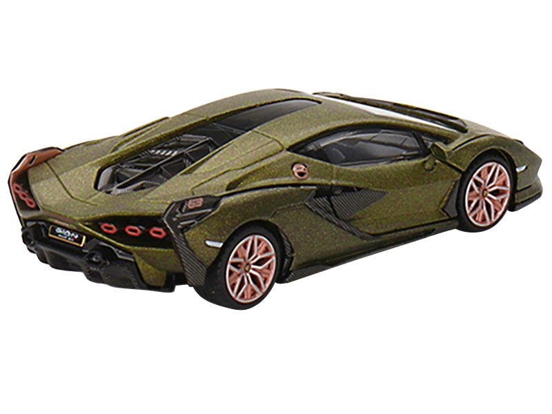 Mini GT Lamborghini Sian FKP 37 "Presentation Edition" Matt Green Metallic Limited Edition to 4800 pieces Worldwide 1/64 Diecast Model Car by Mini GT