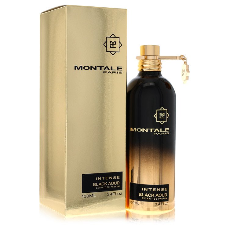 Montale Intense Black Aoud by Montale Eau De Parfum Spray (Unisex) 3.4 oz for Men