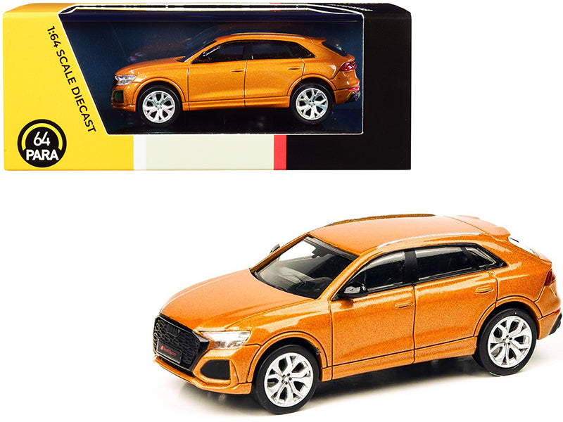 Paragon Audi RS Q8 Dragon Orange Metallic 1/64 Diecast Model Car by Paragon