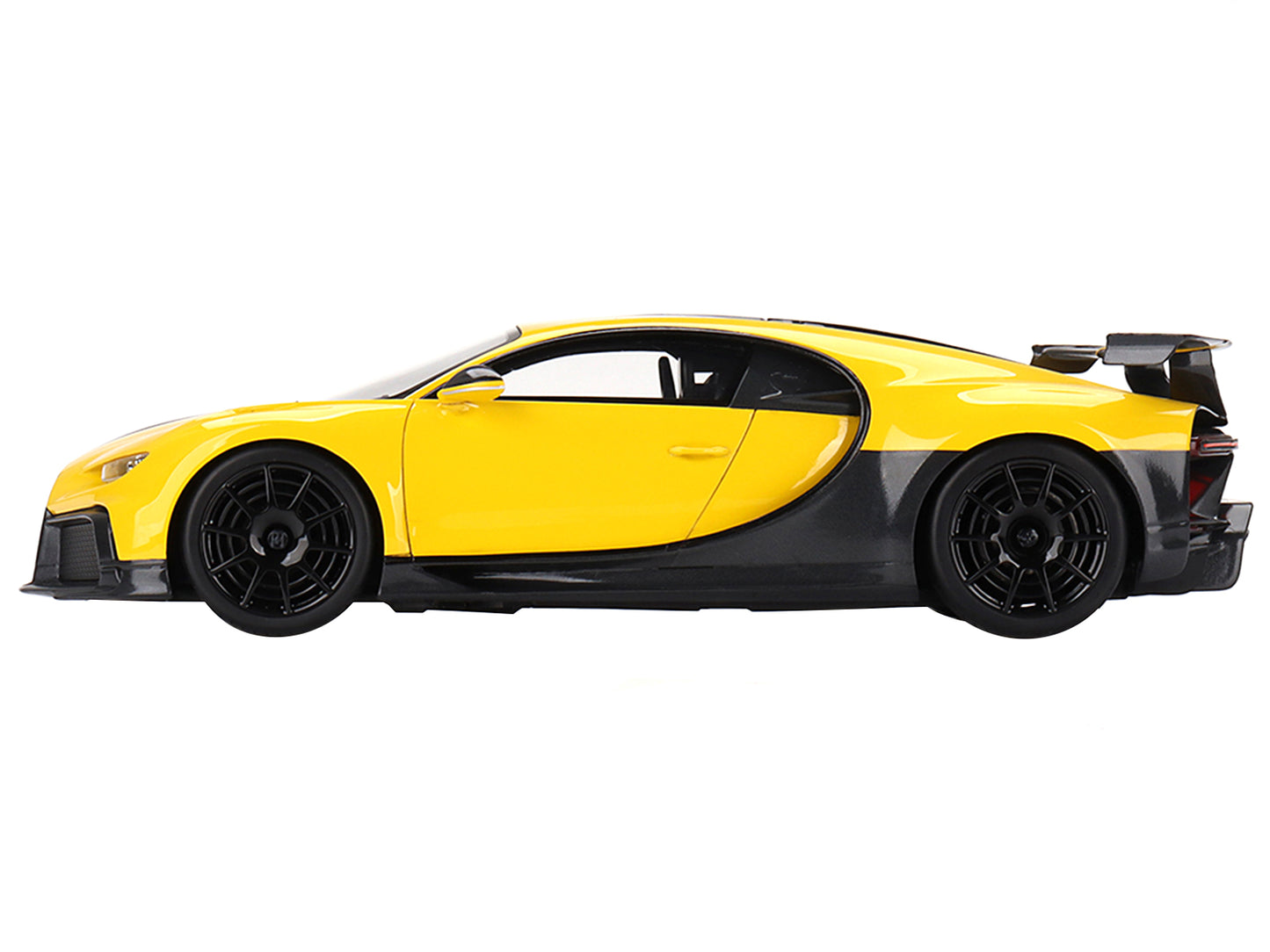 Top Speed Bugatti Chiron Pur Sport Yellow and Black 1/18 Model Car by Top Speed