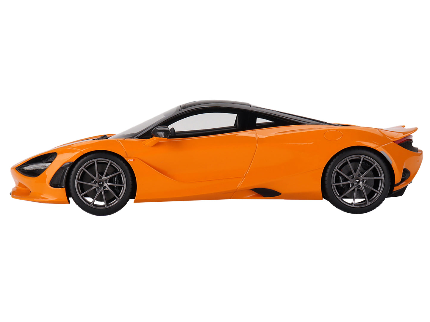 Top Speed McLaren 750S McLaren Orange with Black Top 1/18 Model Car by Top Speed