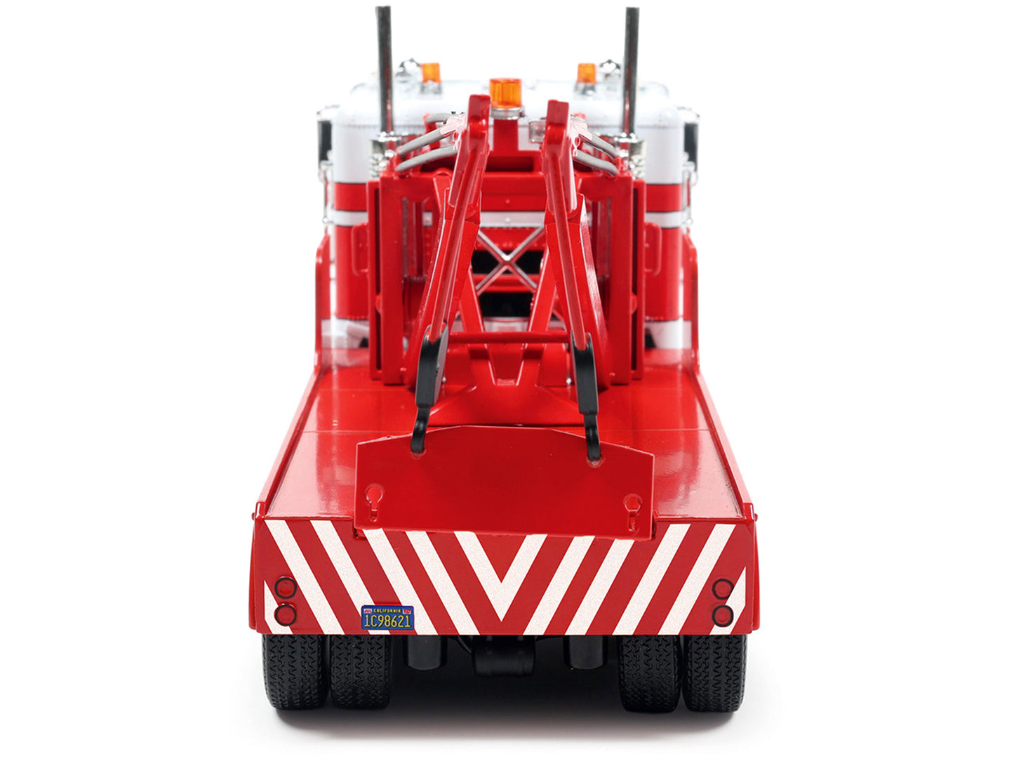 1987 Freightliner FLA Tow Truck Red and White 1/43 Diecast Model by IXO Models