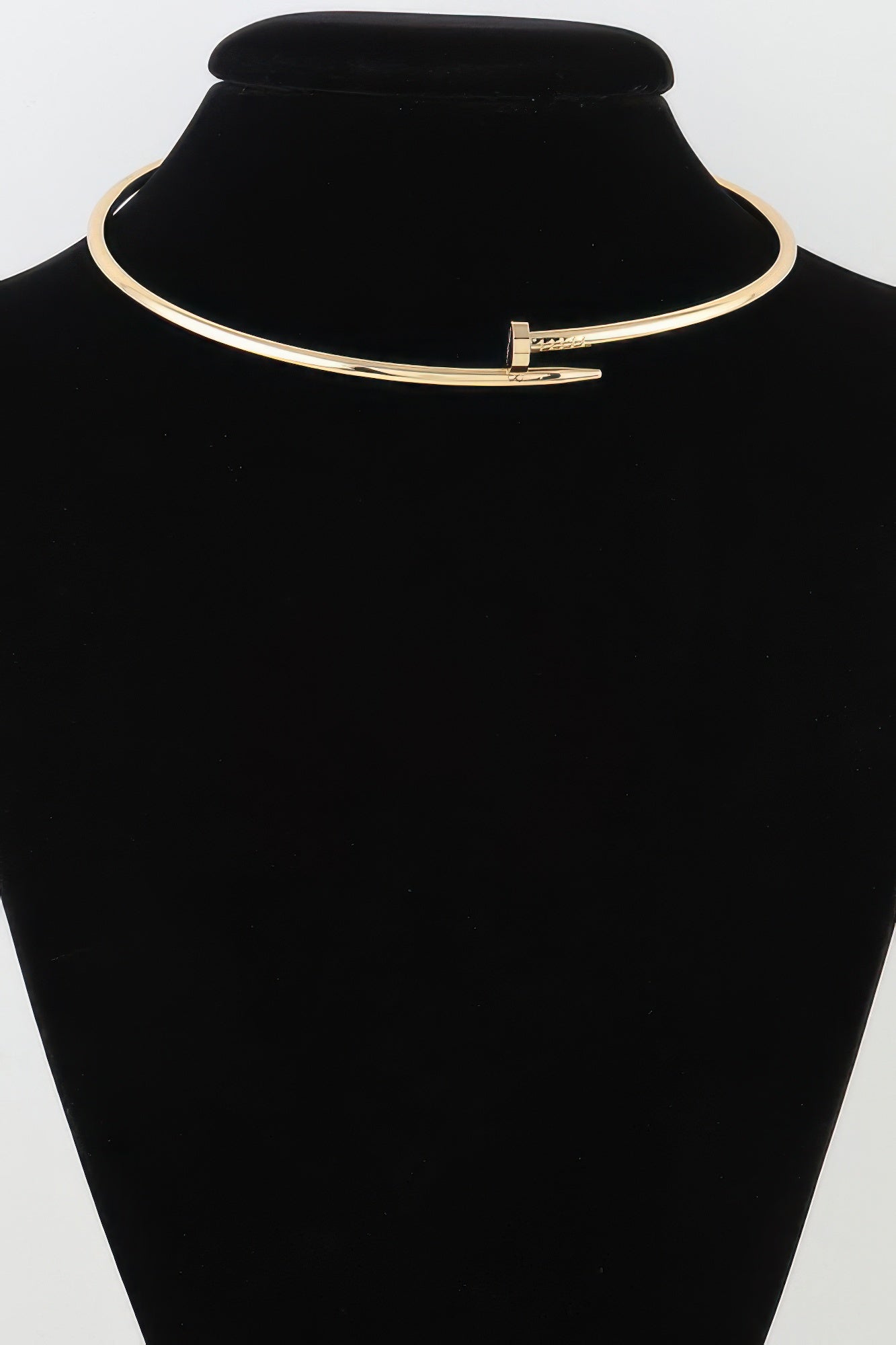 Modern Nail Wrap Choker Necklace