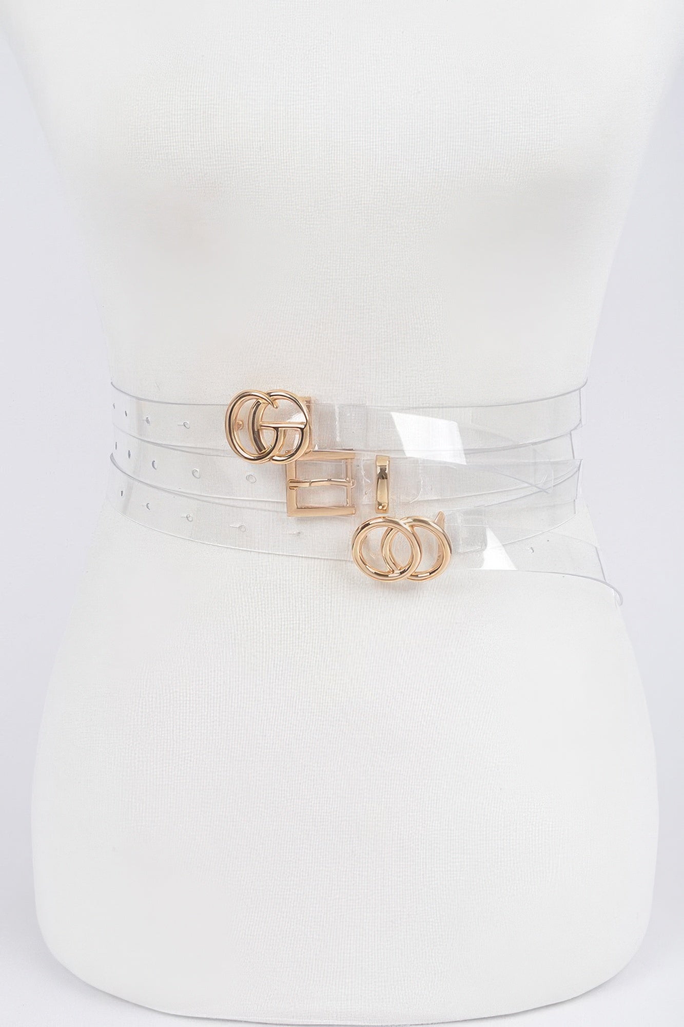 3pcs Clear Belt Set