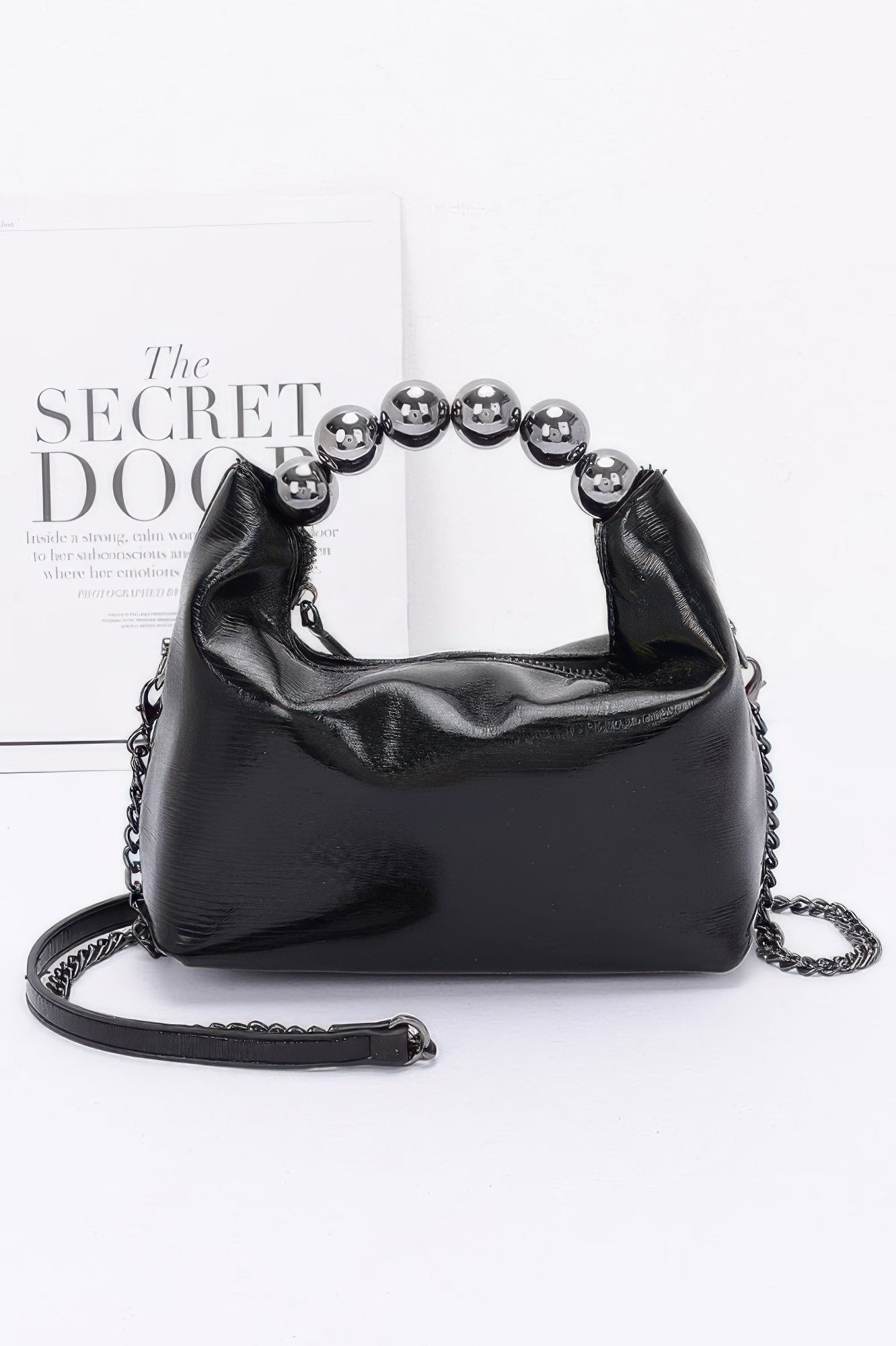 Metallic Ccb Ball Handle Bag