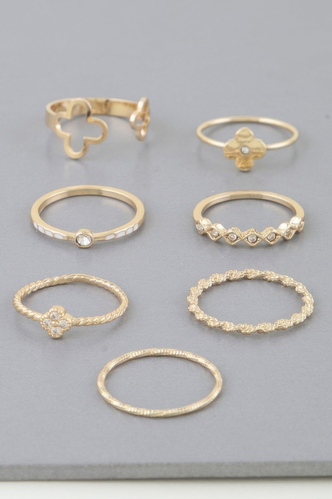 Multi Clover Ring Set