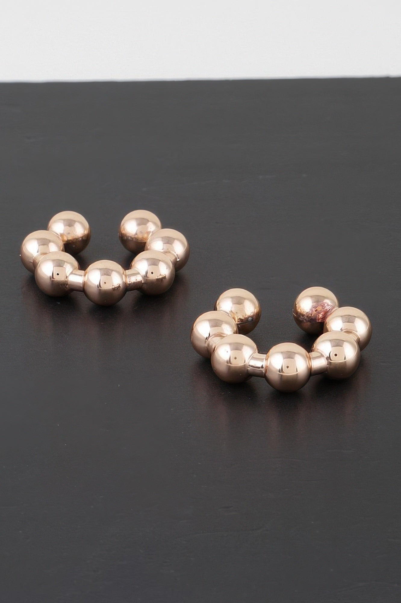 Bulky Beaded Hoop Earrings