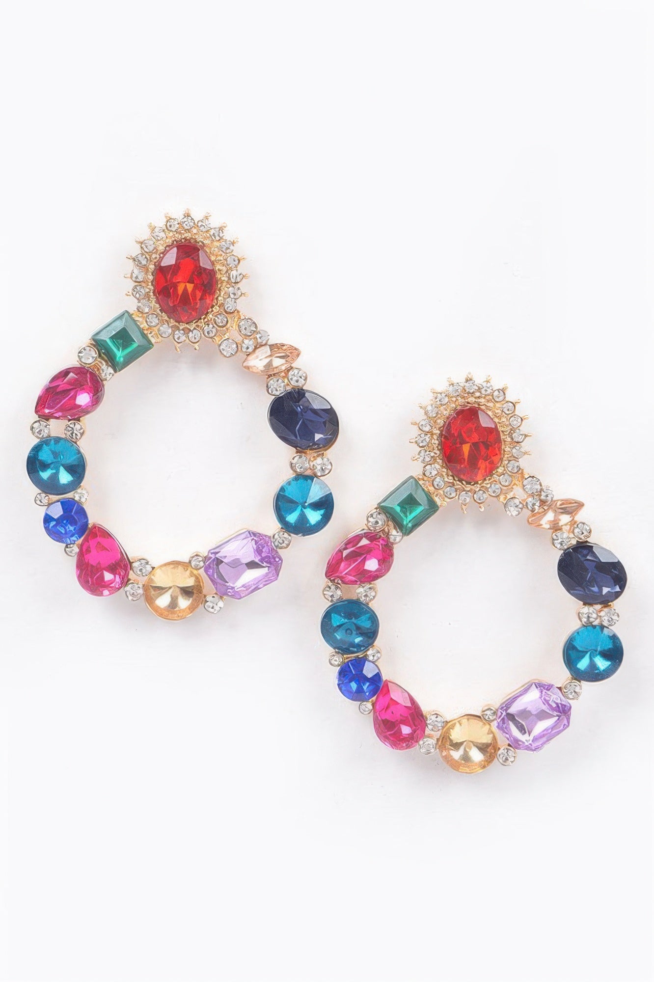 Multi Rhinestone Earring
