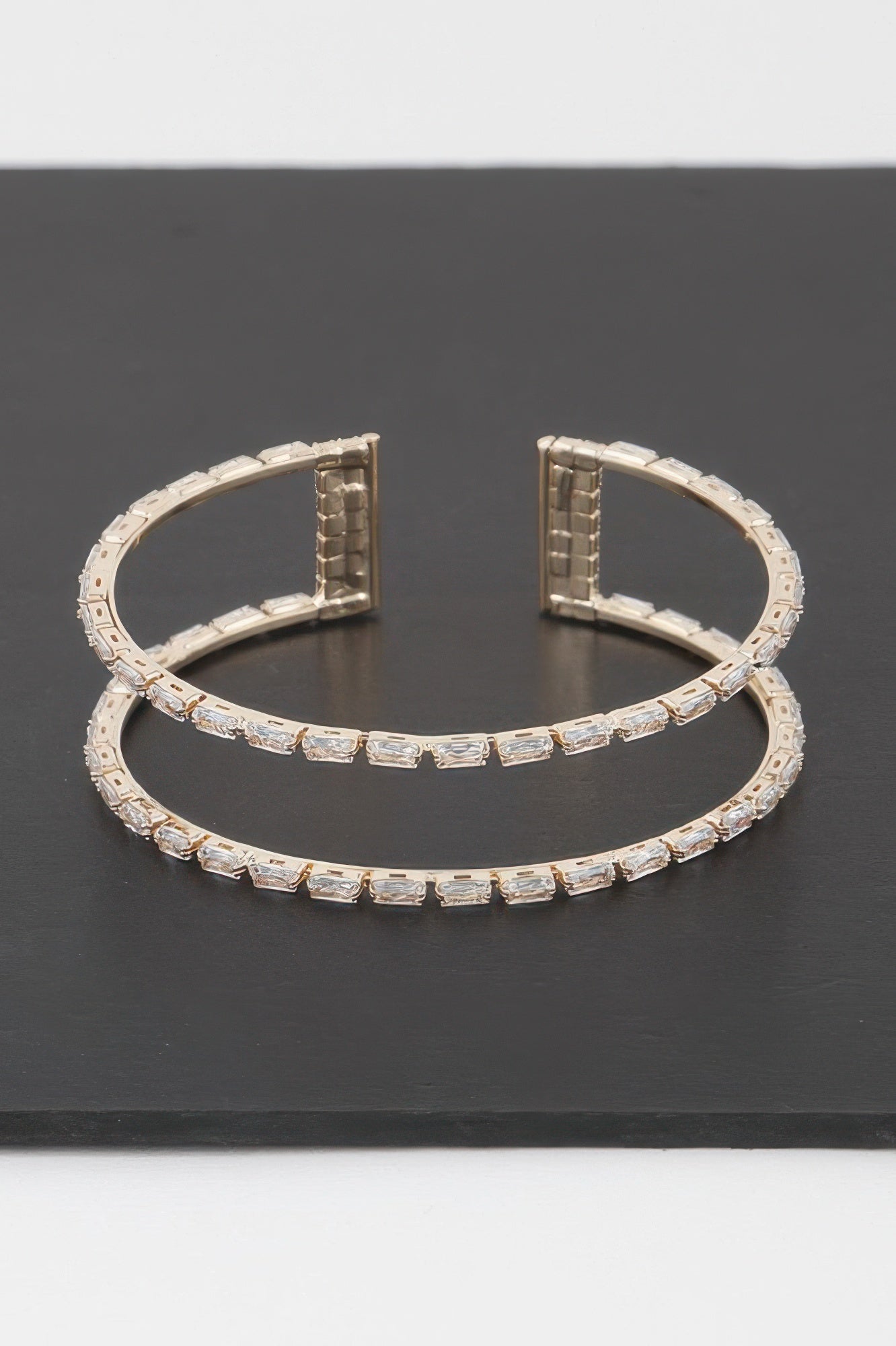 Open Crystal Cuff Bracelet
