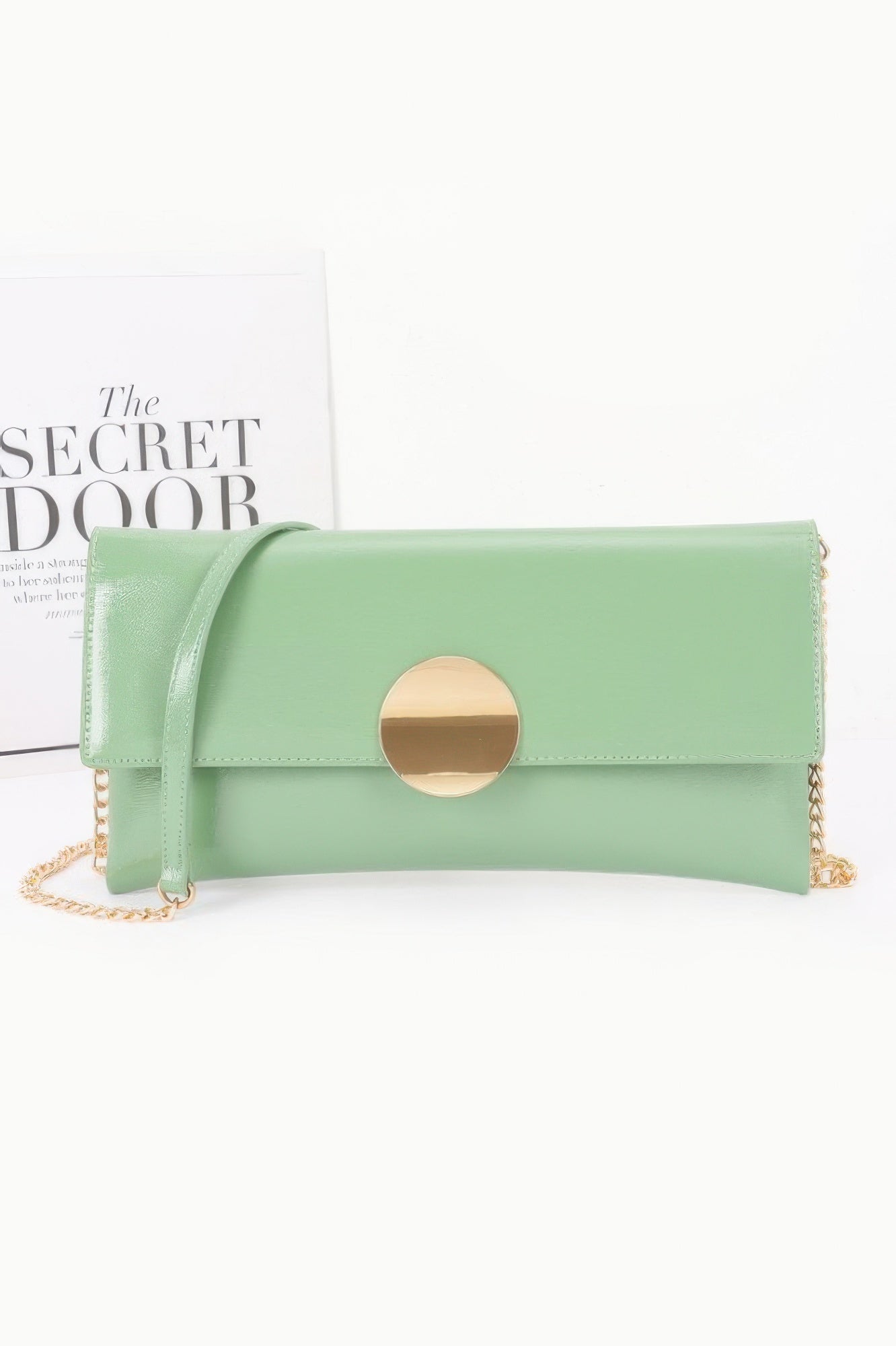 Patent Vegan Leather Evening Bag