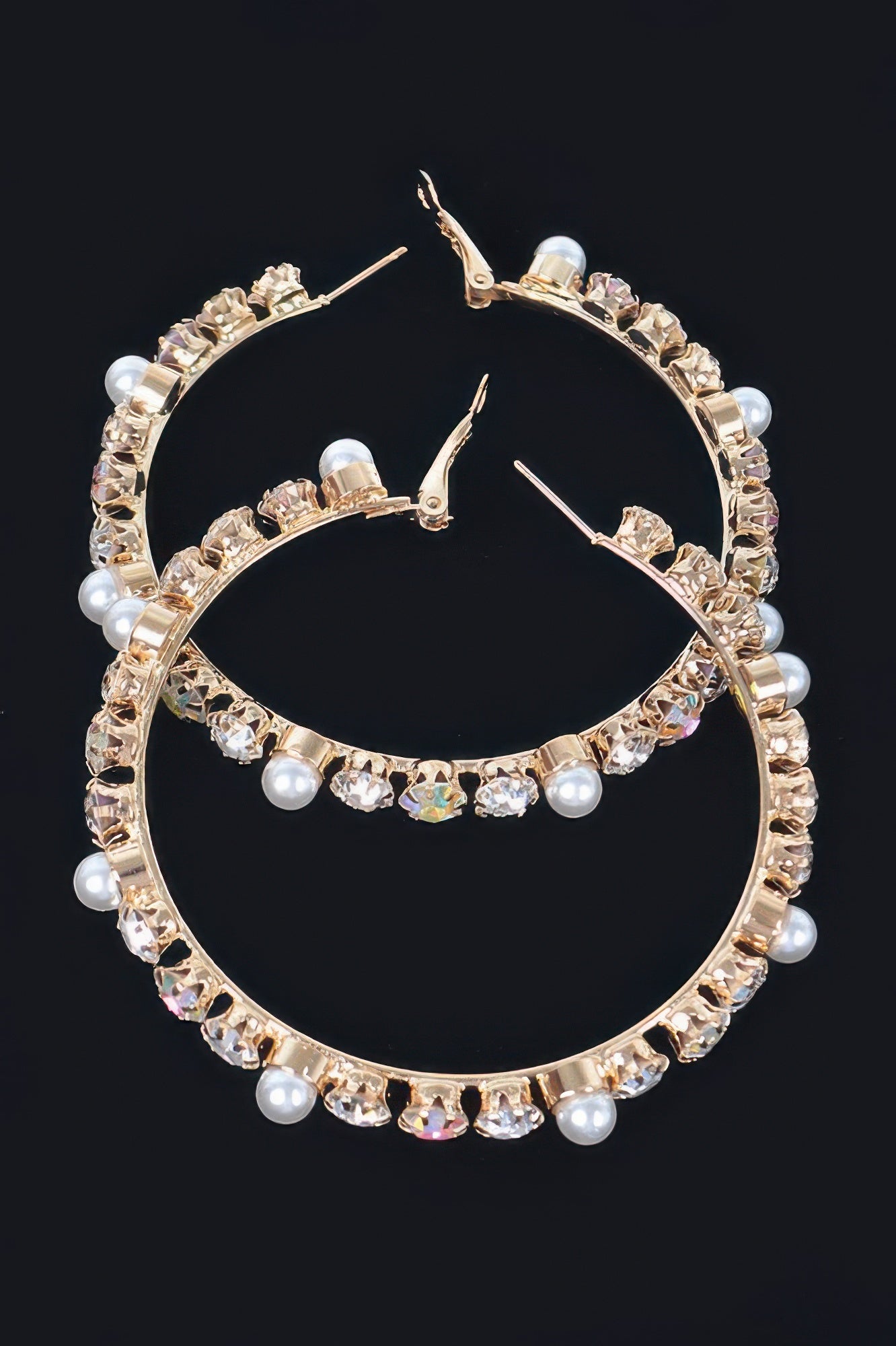 Luxury Stones Hoop Earrings