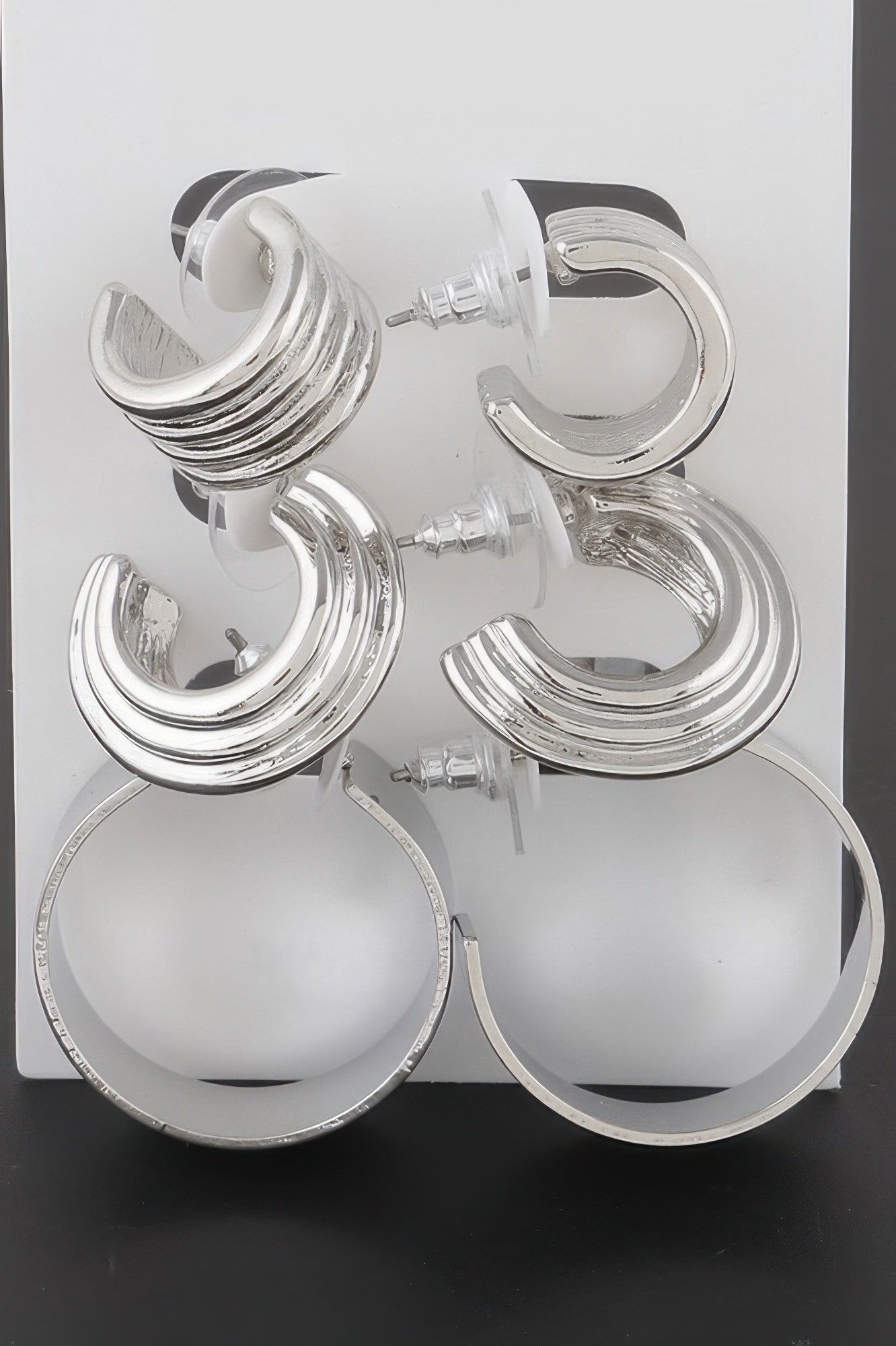 Multi Layered Hoop Earrings Set