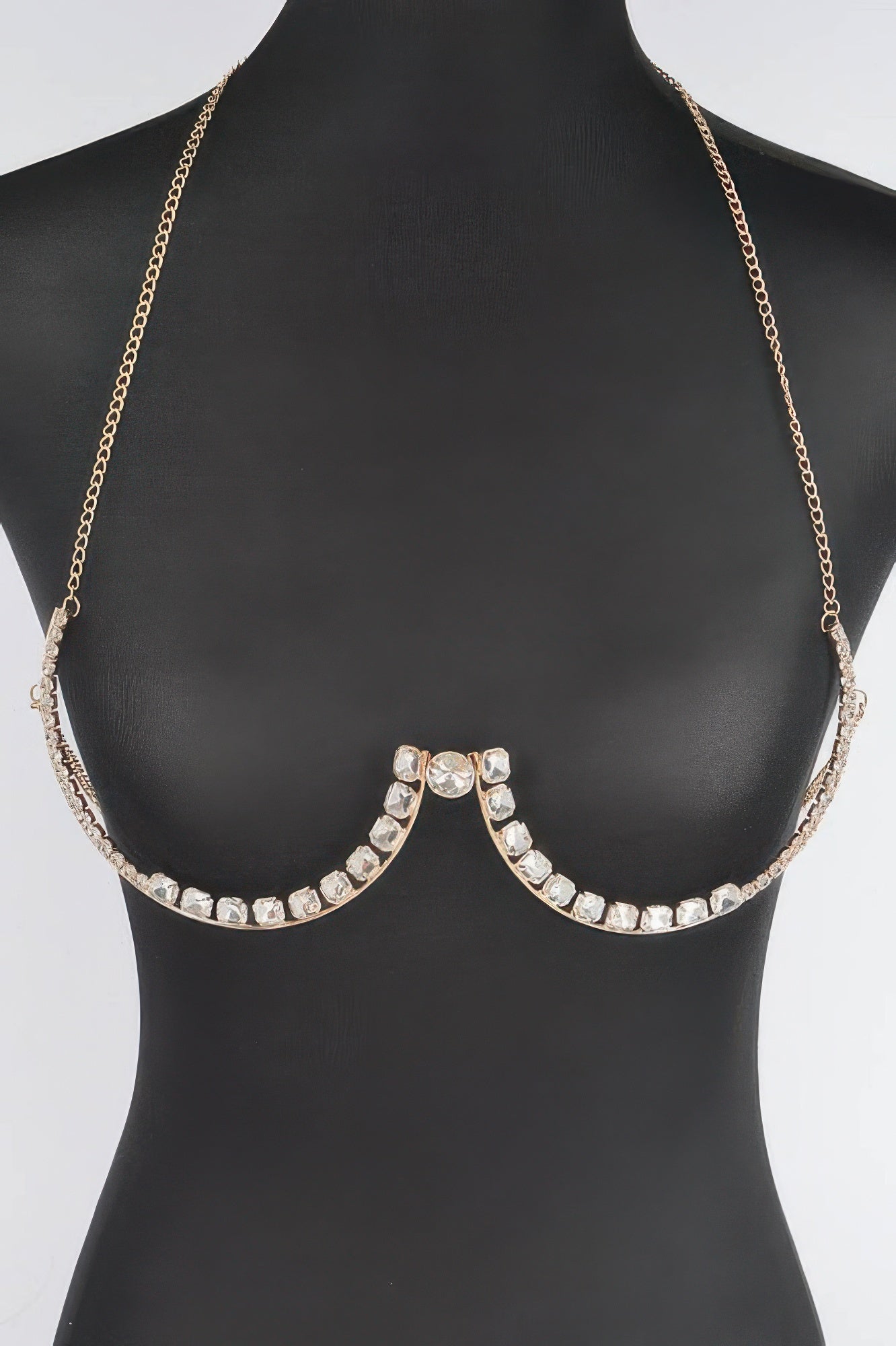 Rhinestone Bra Chain