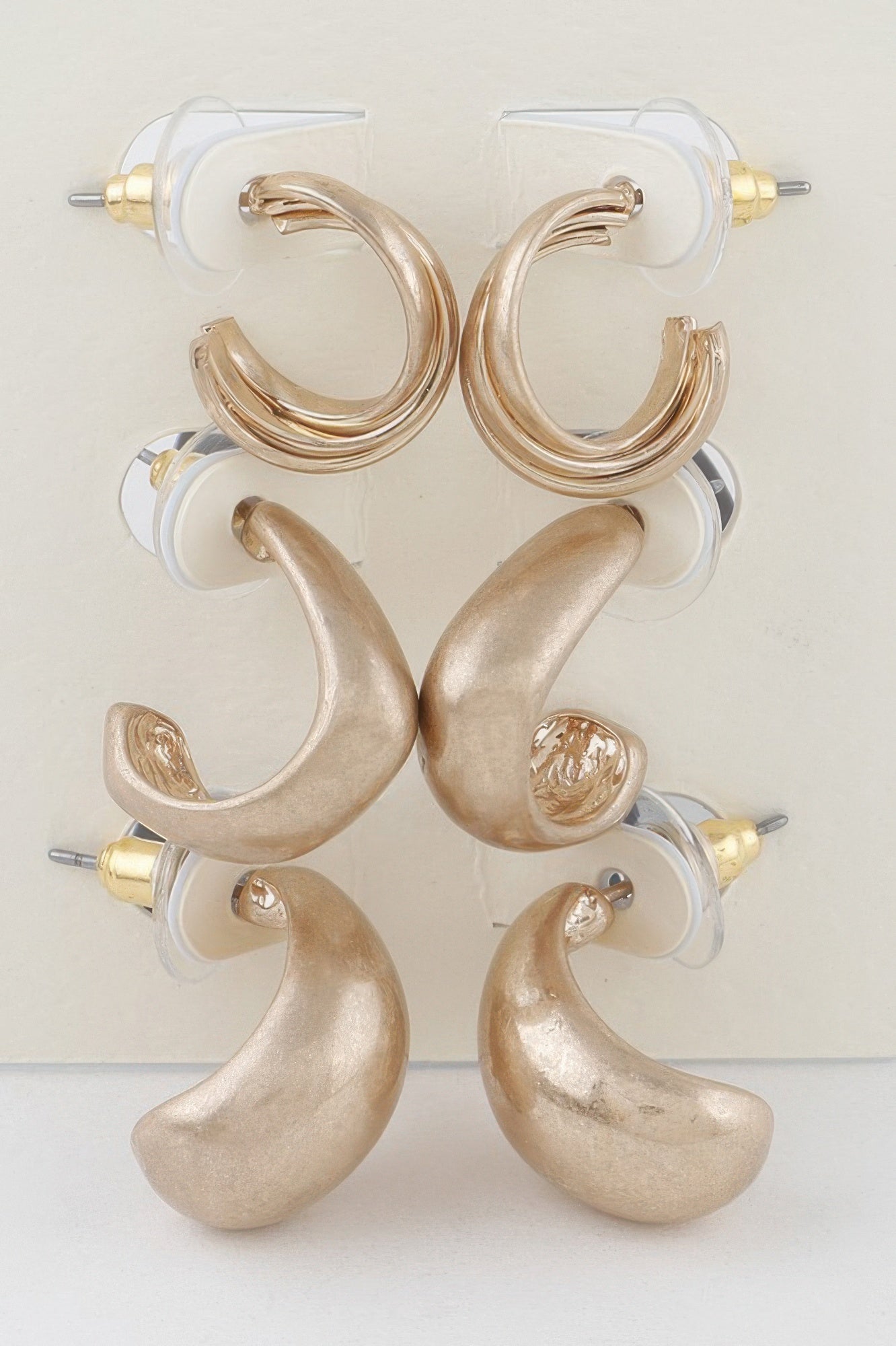 Multi Abstract Hoop Earrings