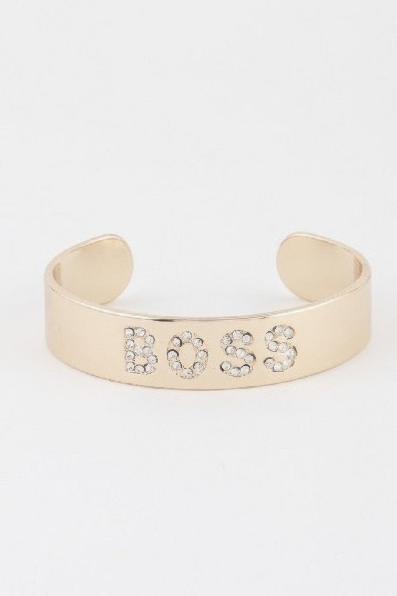 Jeweled Boss Cuff Bracelet