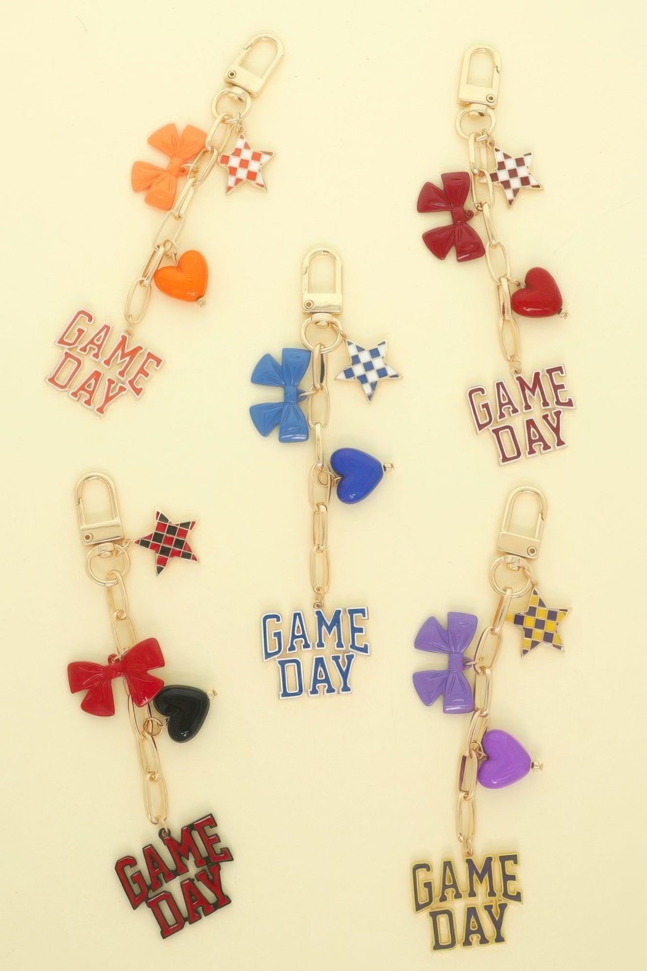 Game Day Charm Bag Keychain