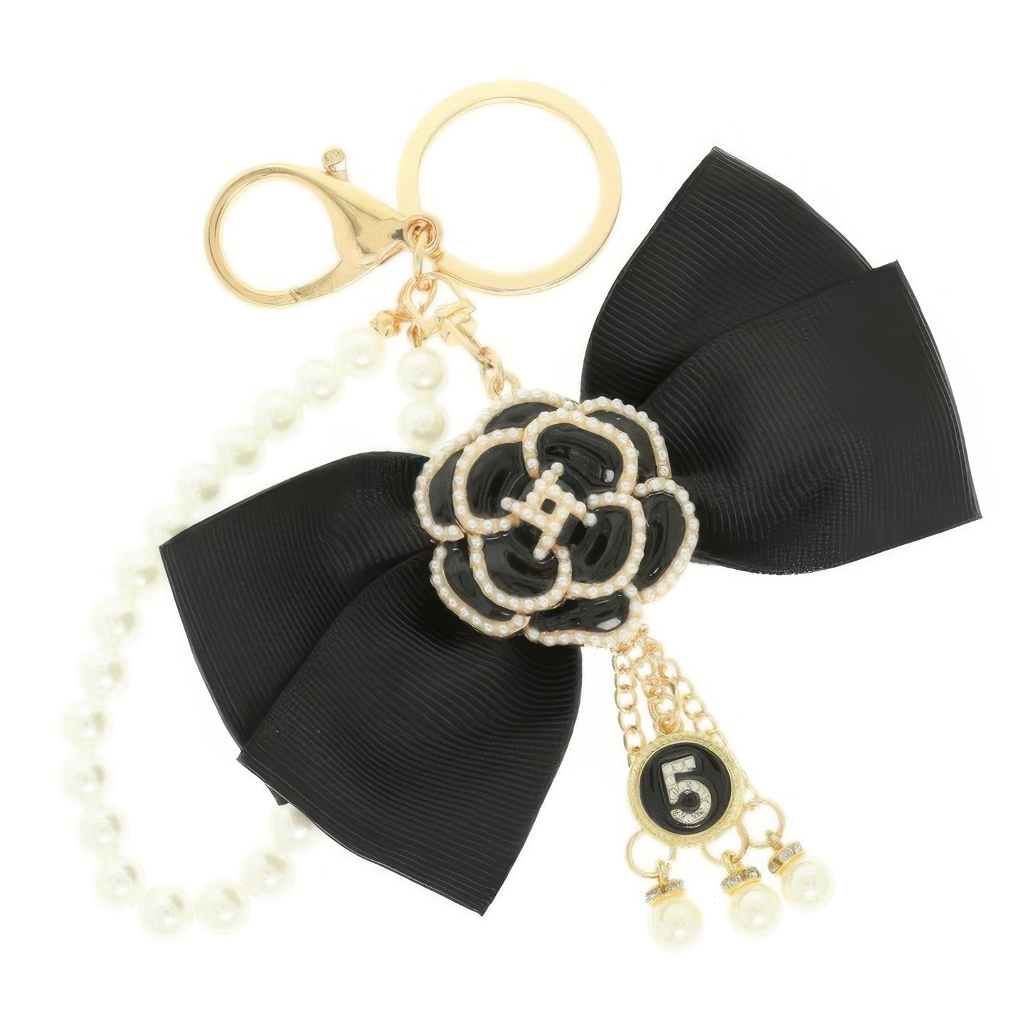 Fashionista Theme Bag Charm Keychain