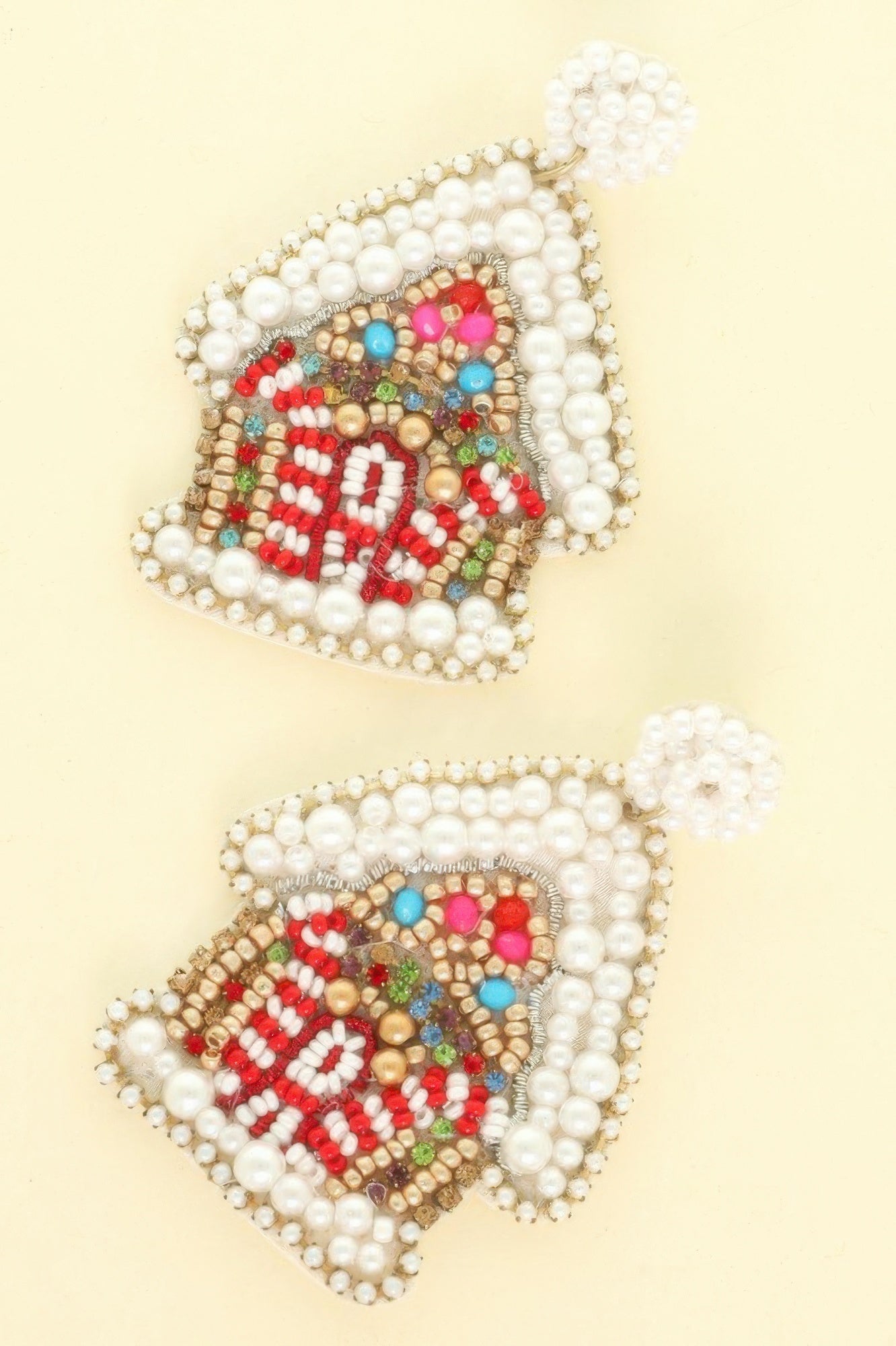 Christmas Gingerbread House Post Earrings