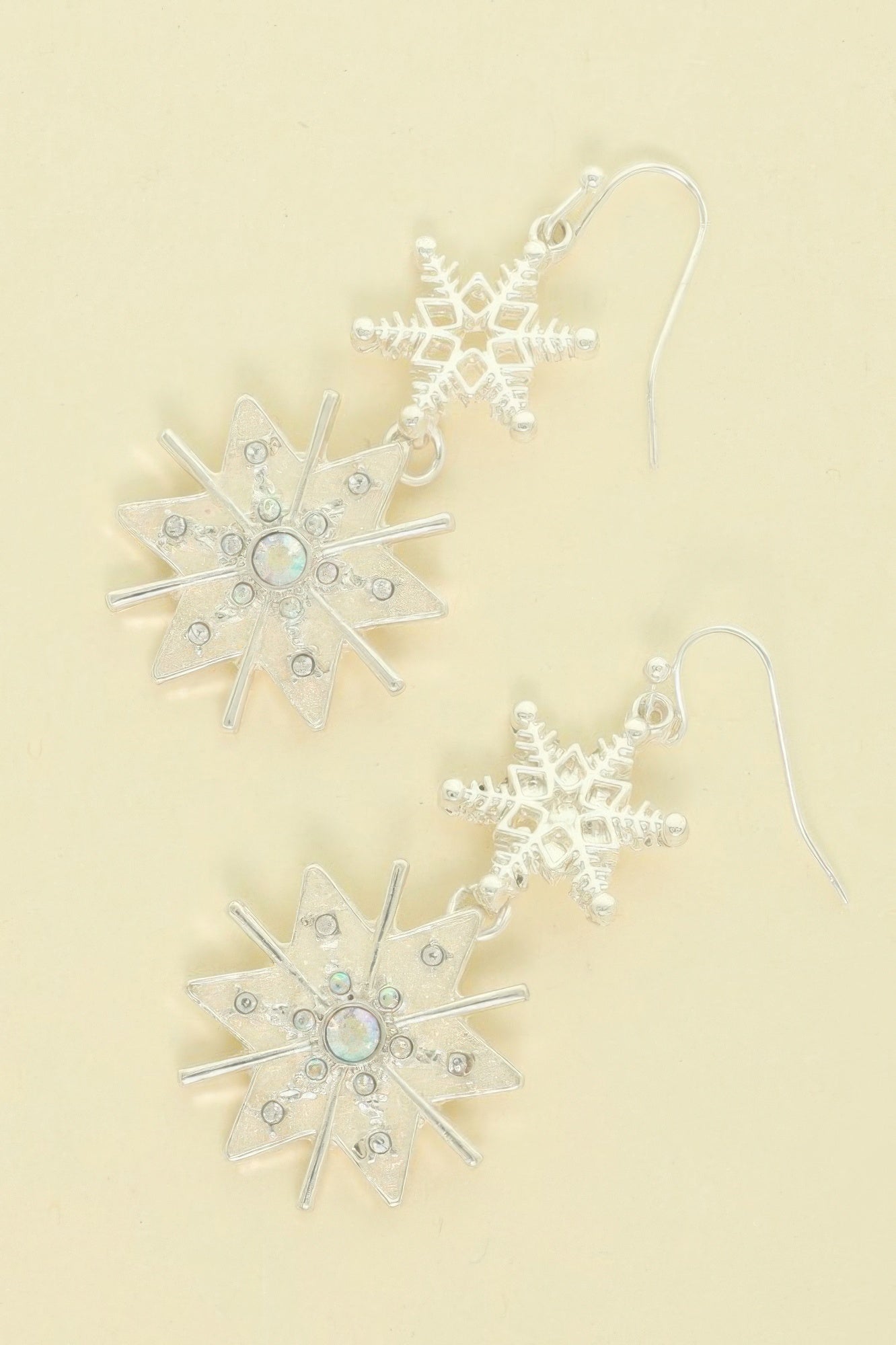 Christmas Snowflake Dangle Earrings