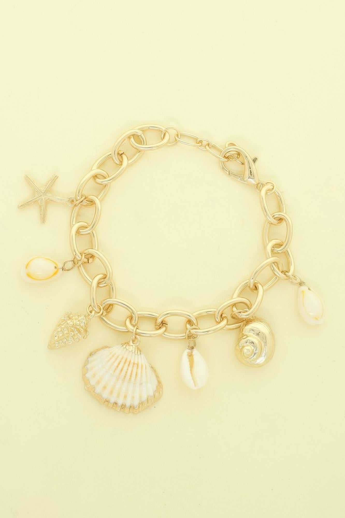 Seashell Theme Charm Bracelet