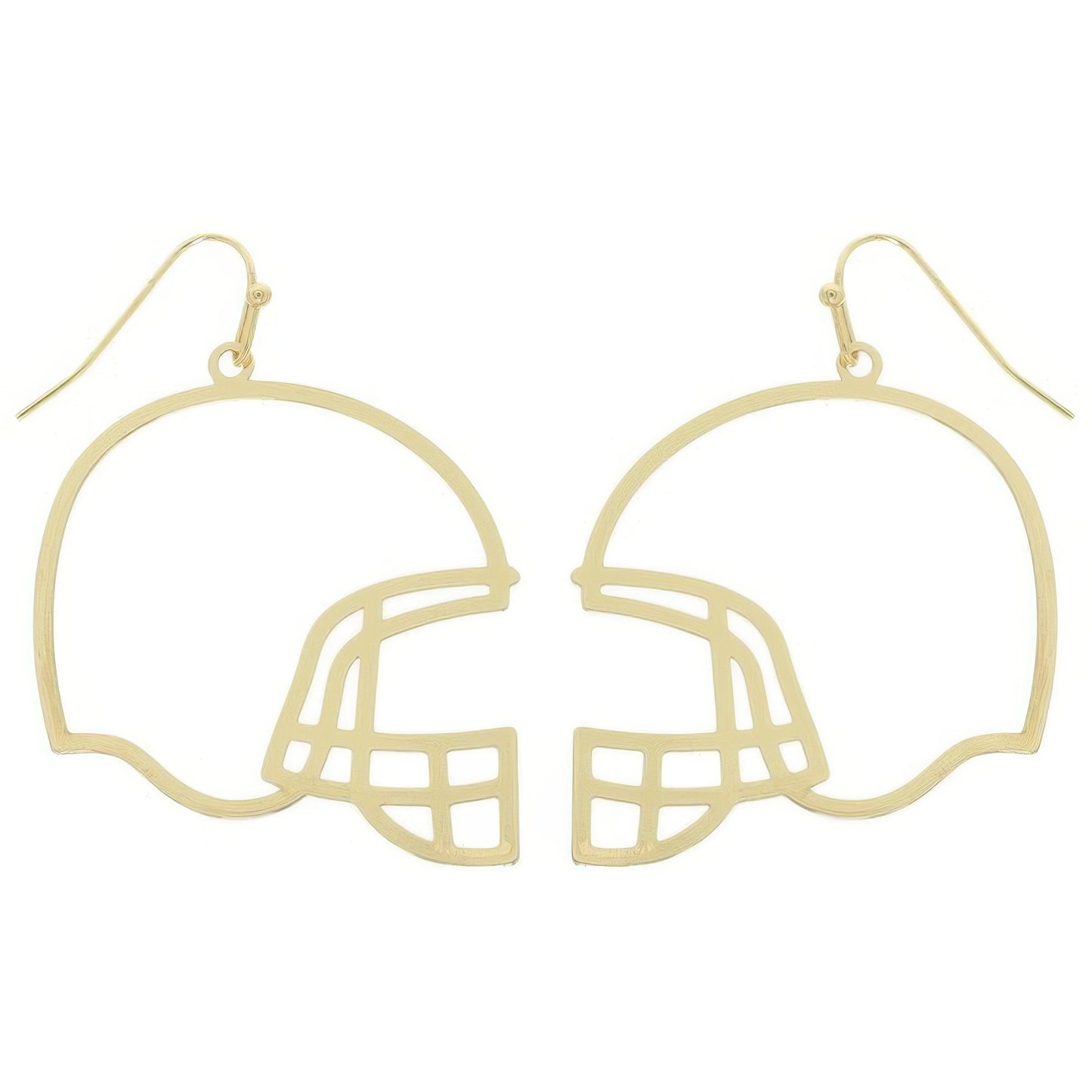 Football Helmet Cutout Dangle Earrings