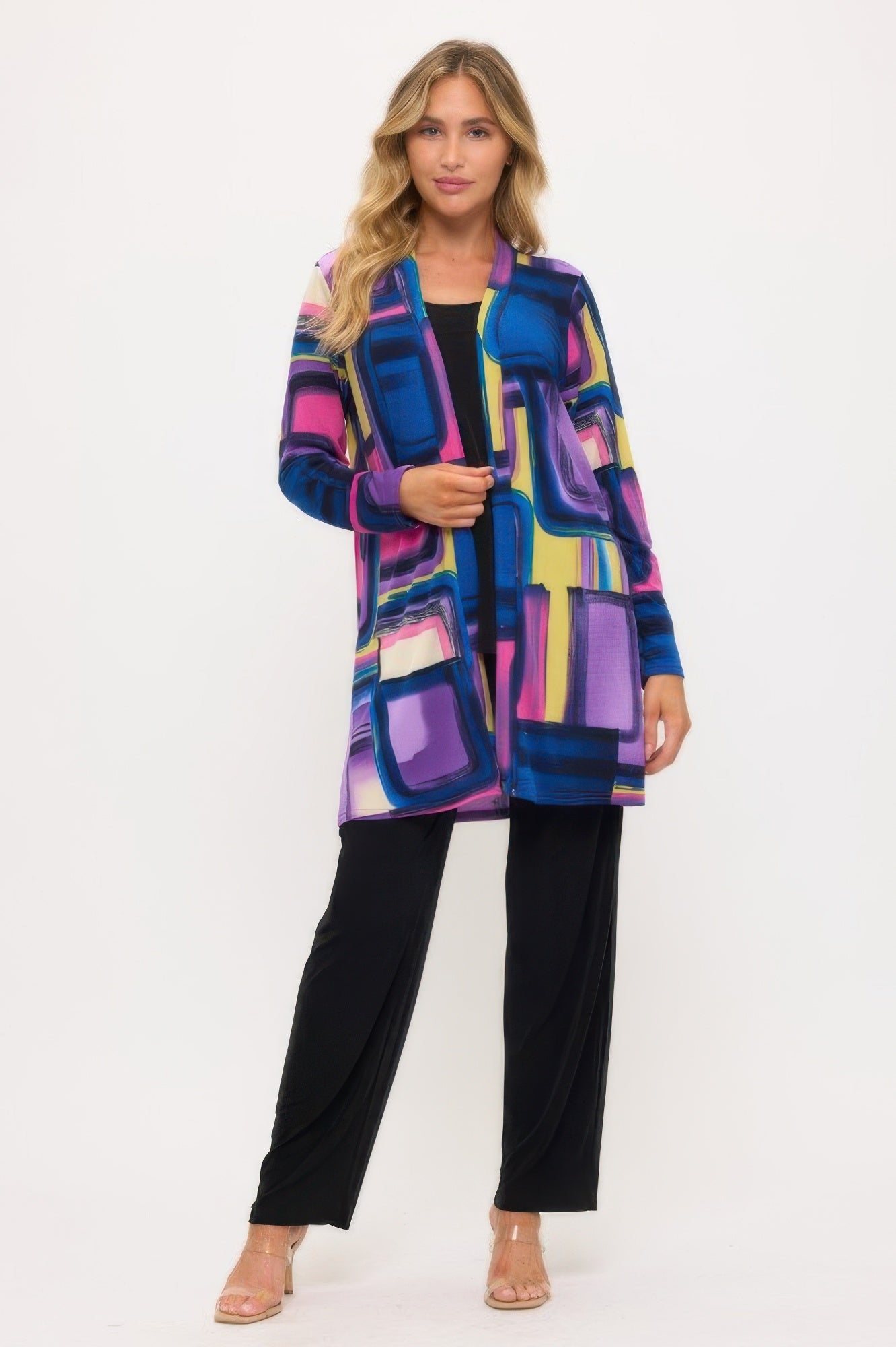 Long Sleeve Print Cardigan