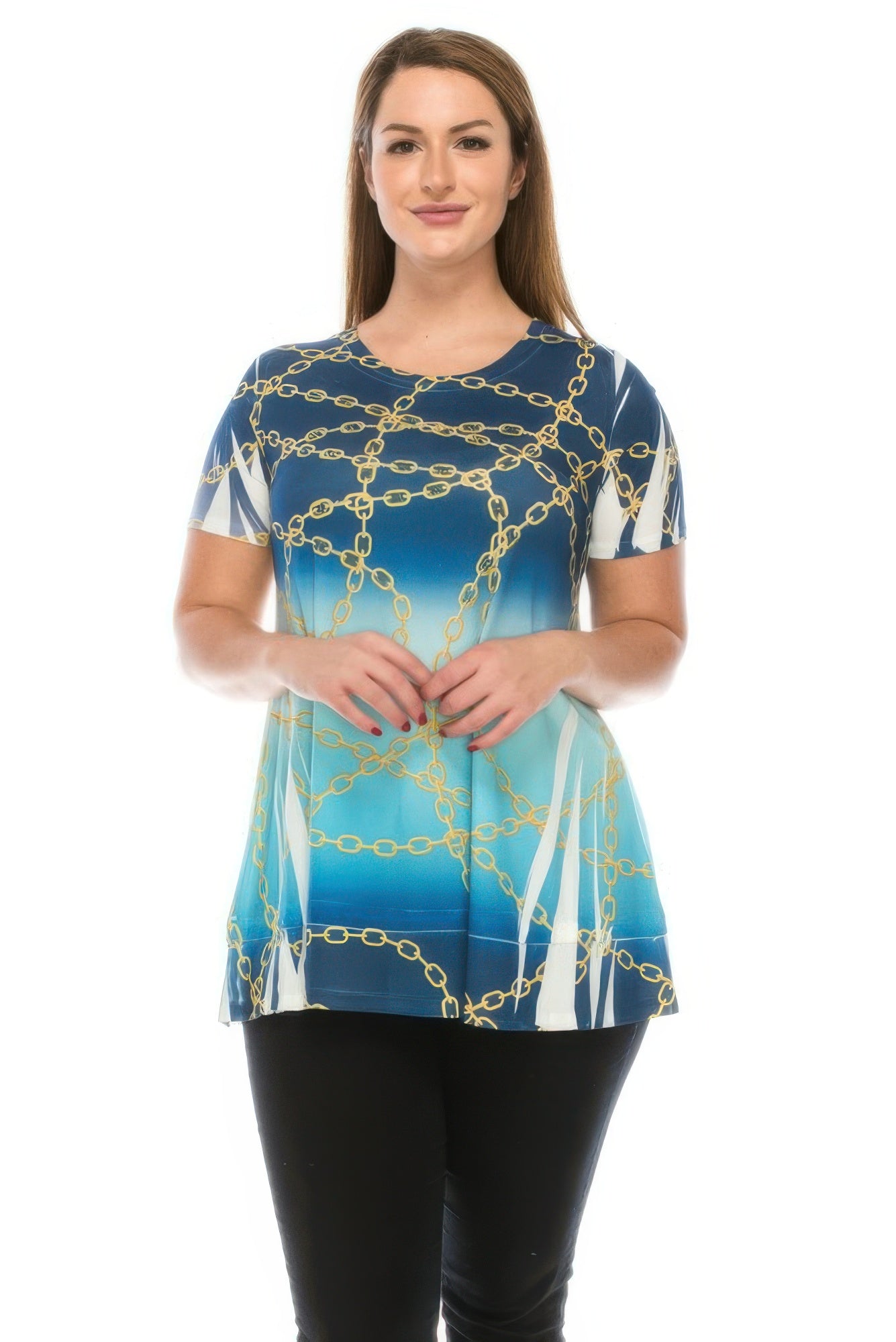 Short Sleeve Sublimated Print Top
