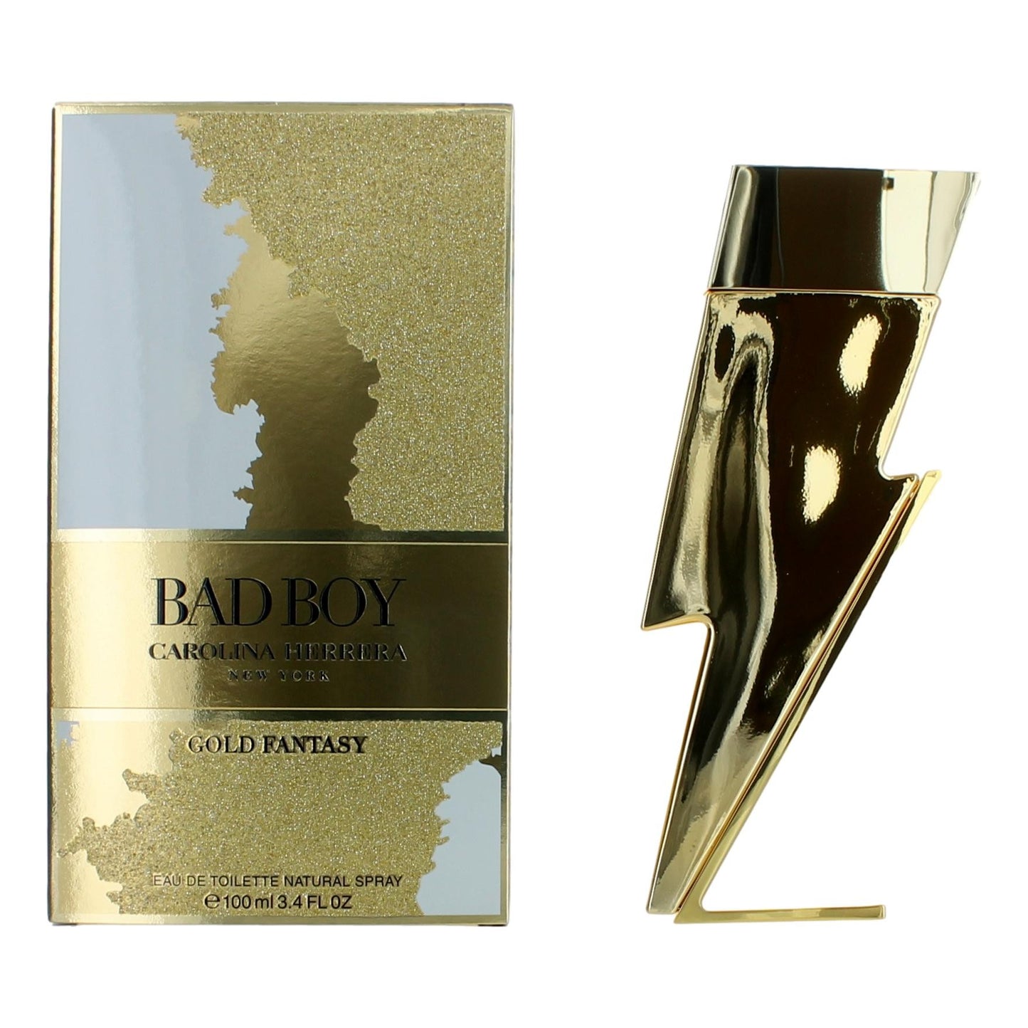 Carolina Herrera Bad Boy Gold Fantasy by Carolina Herrera, 3.4 oz EDT Spray for Men